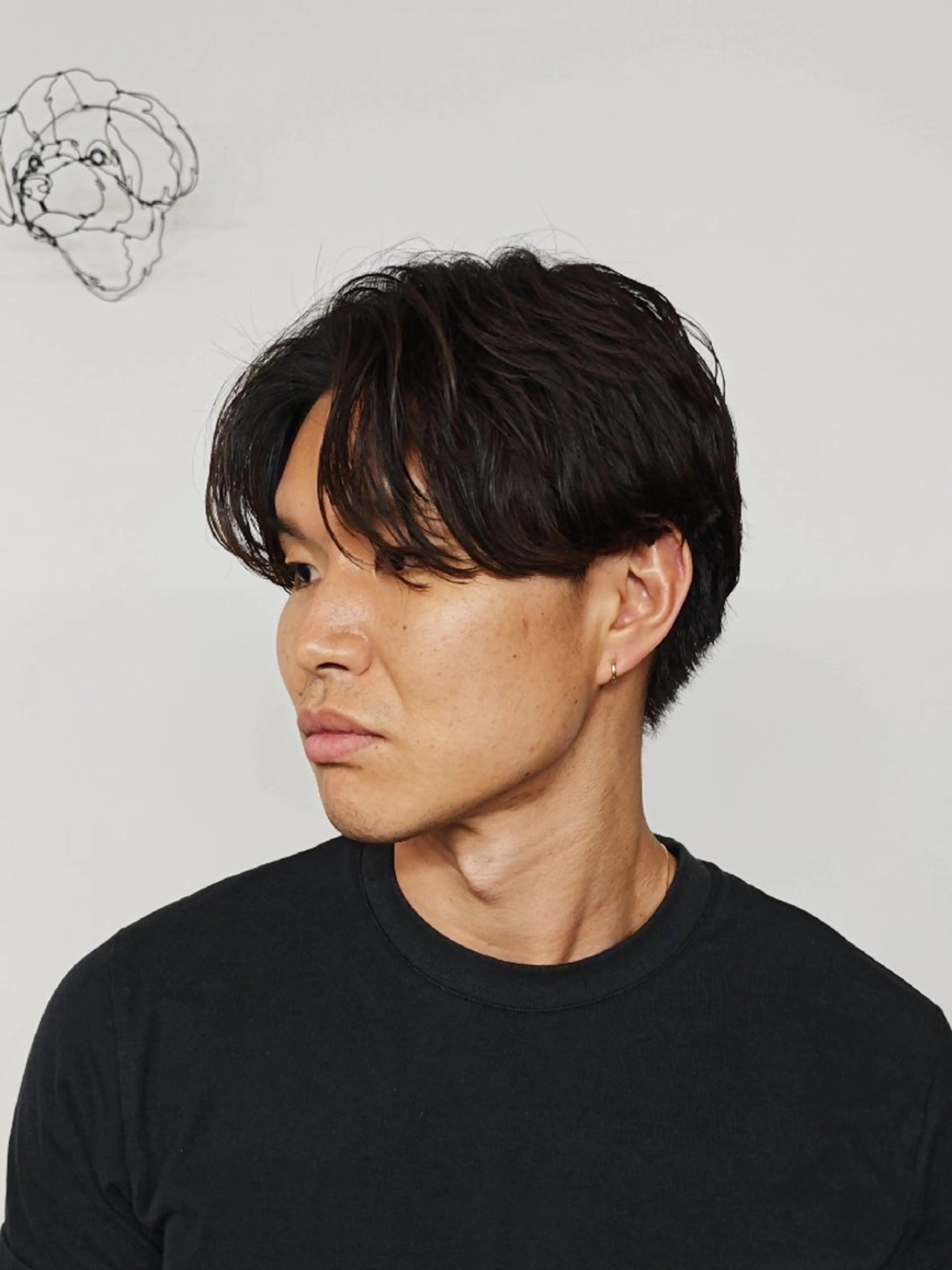 ミディアム パーマ メンズ ミディアムパーマ メンズパーマ ニュアンスパーマ カット パーマ お悩み解決カット& パーマ。お任せ下さいのヘアスタイル