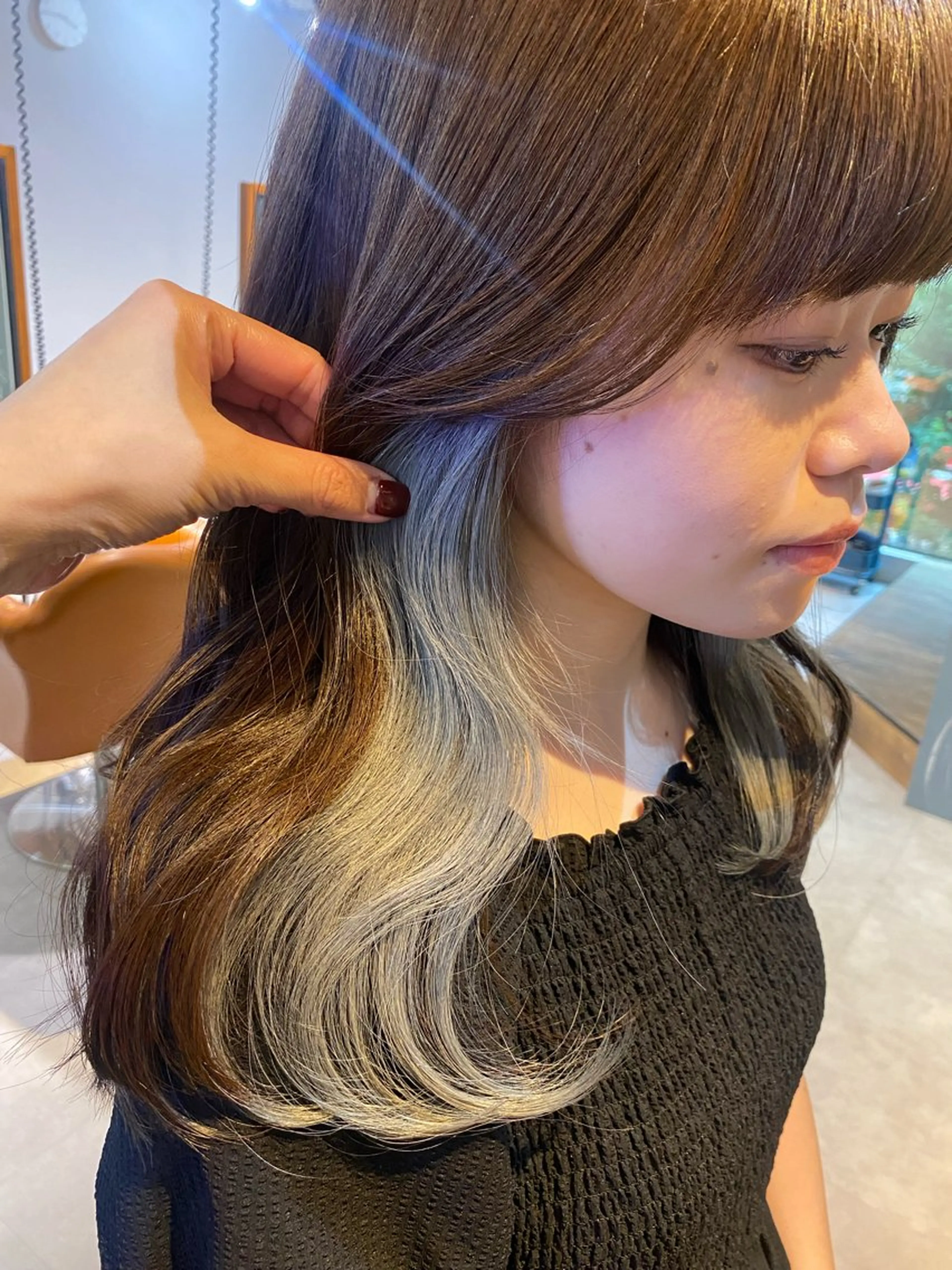 💁‍♀️当日限定❤️‍🔥人気No.1❤️‍🔥似合わせカット & インナーカラー & シルクトリートメントの写真