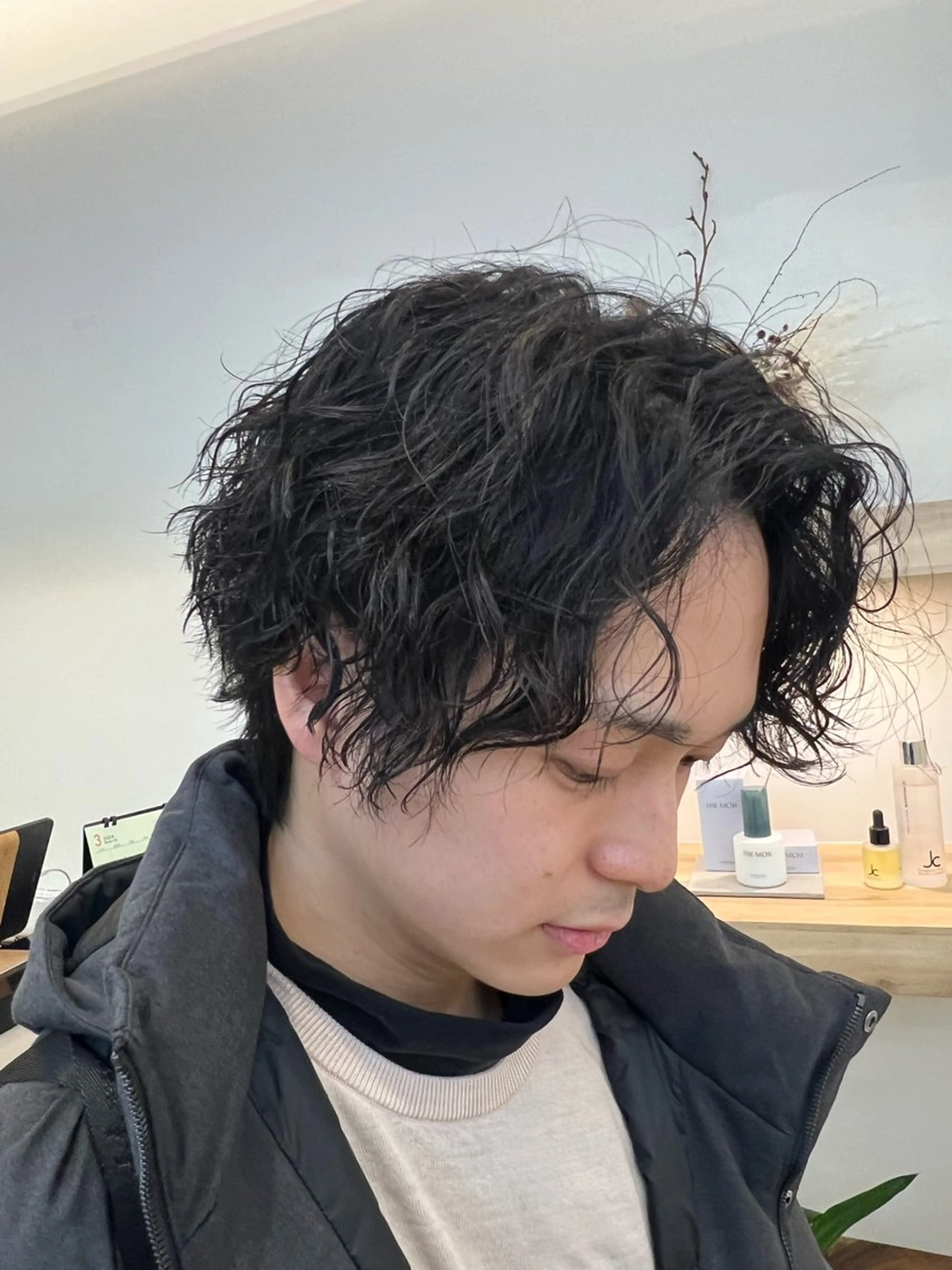 ミディアム ケンシロウ メンズパーマ特化⭕️のヘアスタイル