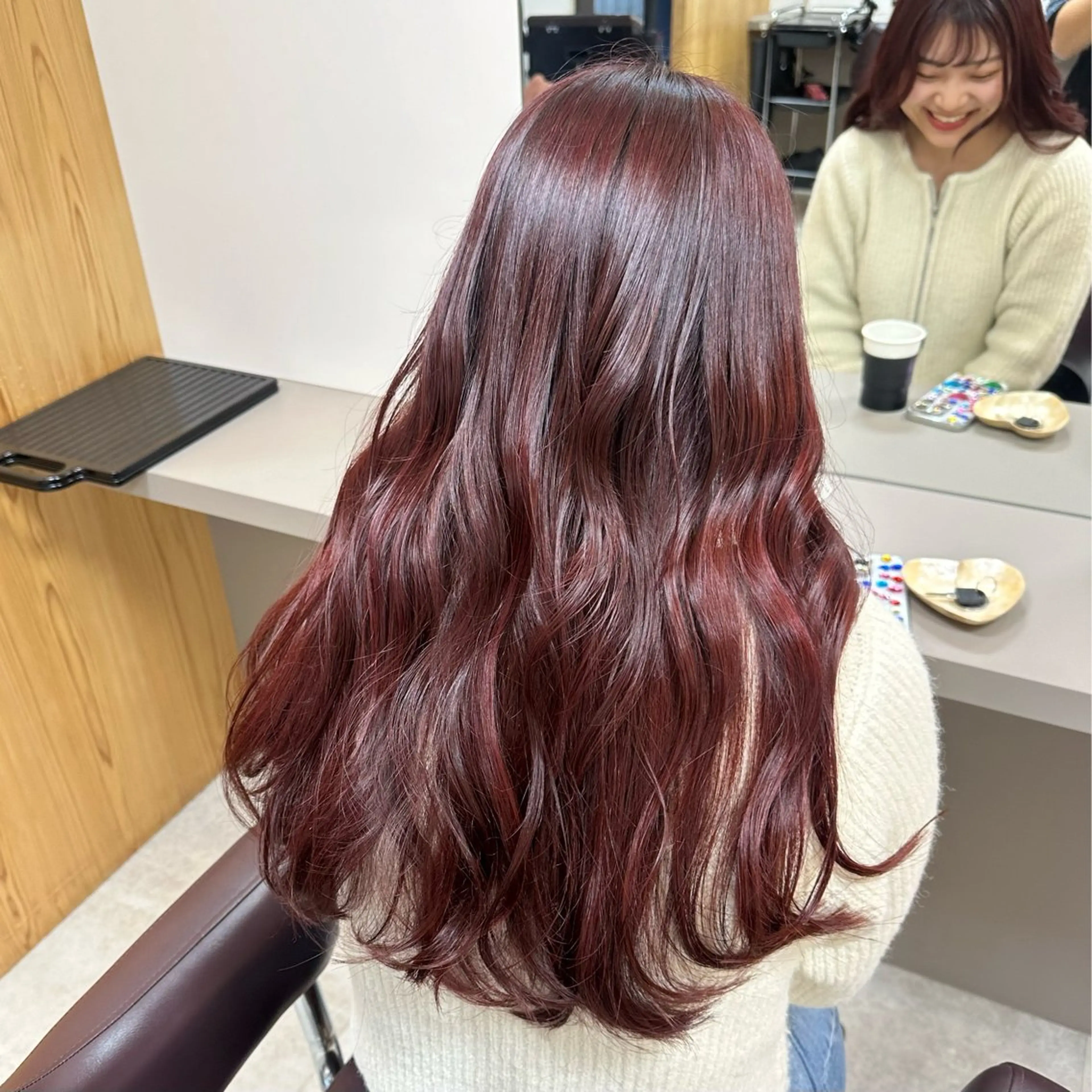 🩷暖色カラー限定🩷カット×ブリーチ無しwカラー！暗髪から暖色を入れたい方にオススメです◎の写真