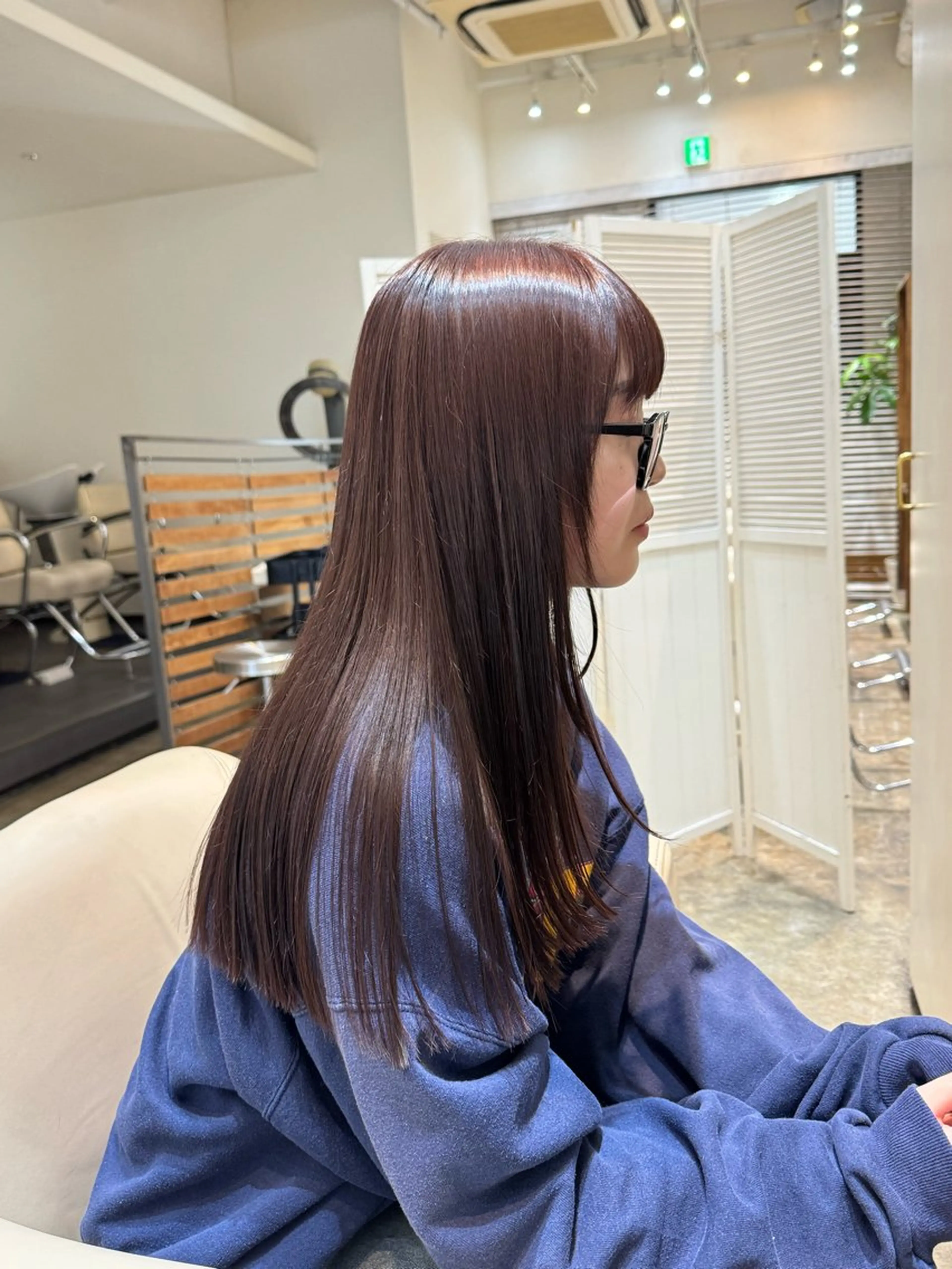 セミロング カラー カット ヘアカラー 入江 允のヘアスタイル