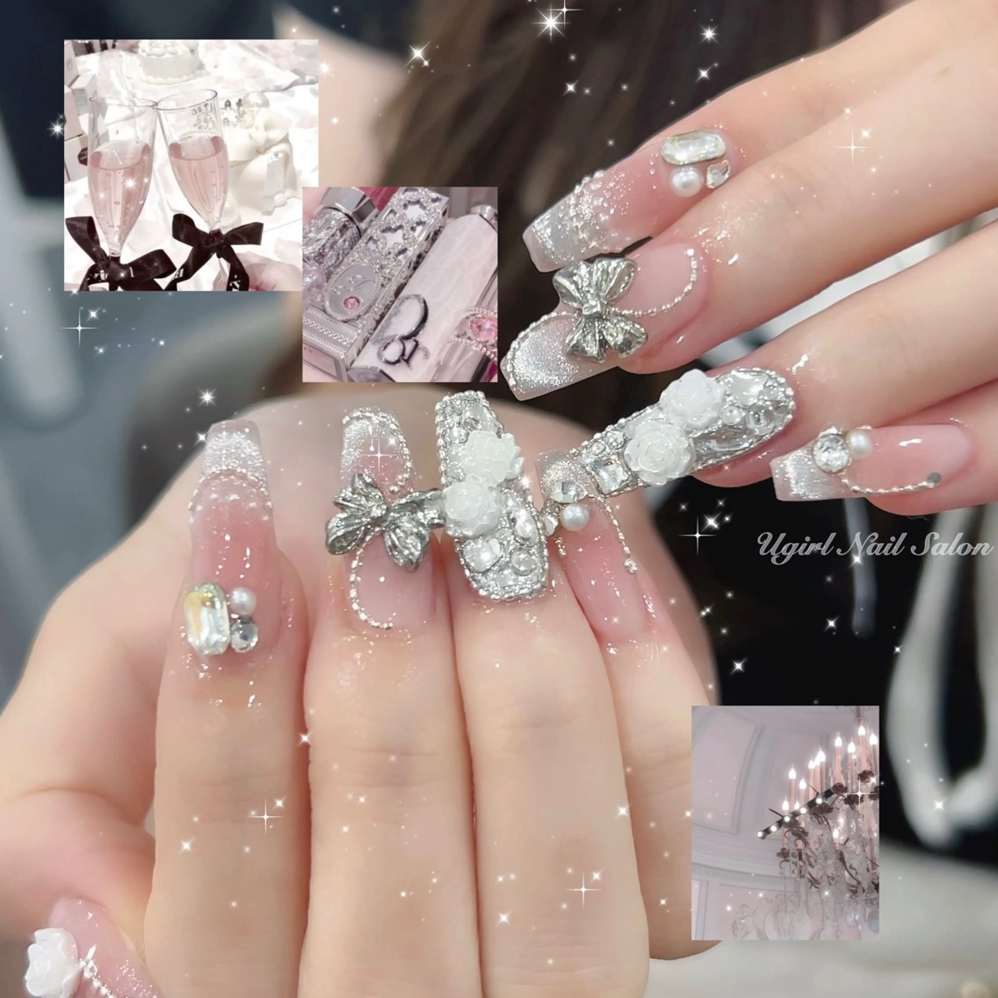 ネイル ハンドネイル 🪄mimi🎀 Midori🪽のネイルデザイン