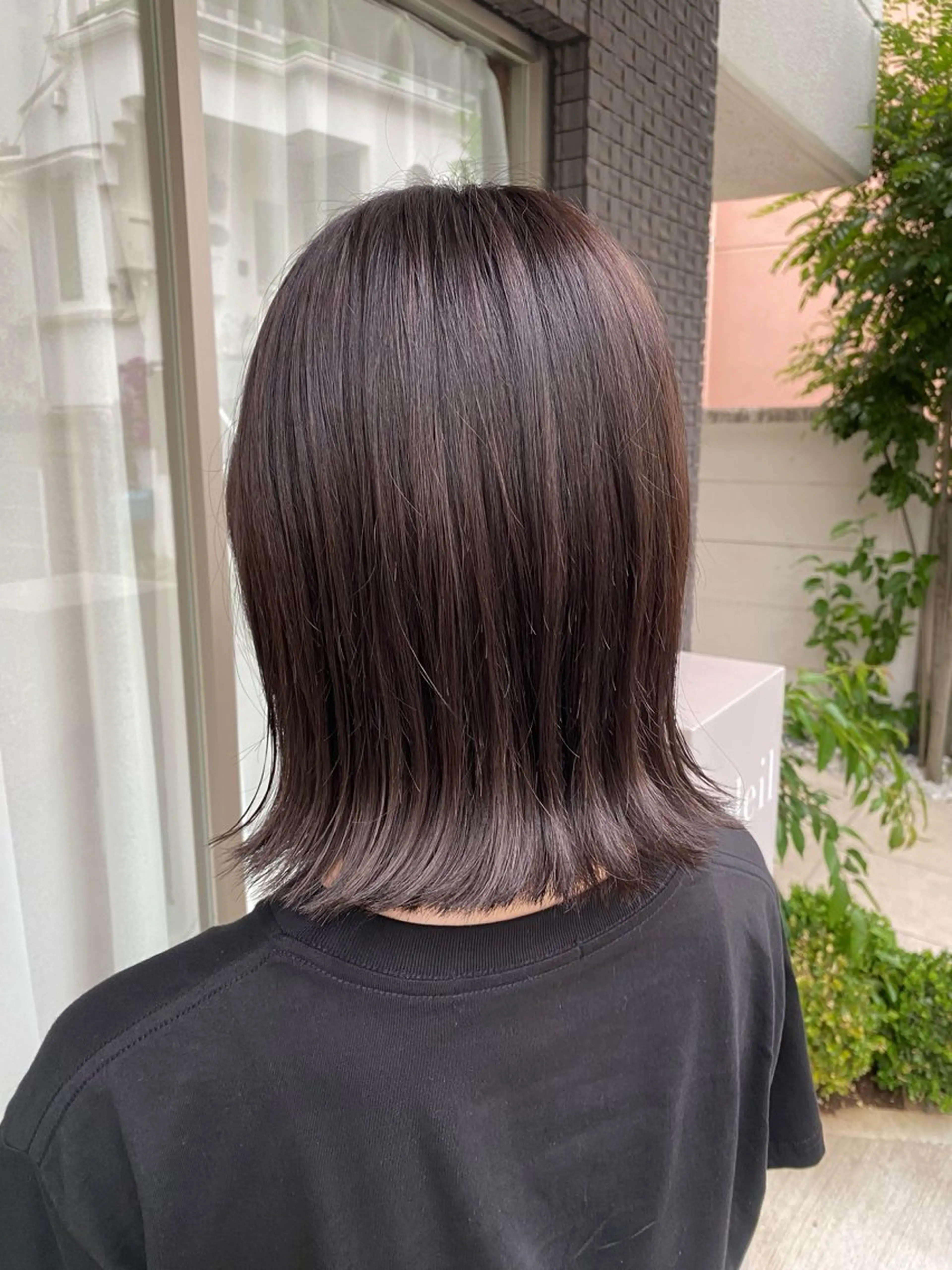 ショート カラー フォギーグレージュ グレージュ カット ヘアカラー トリートメント グレージュ/レイヤー /韓国ヘア/RISAのヘアスタイル