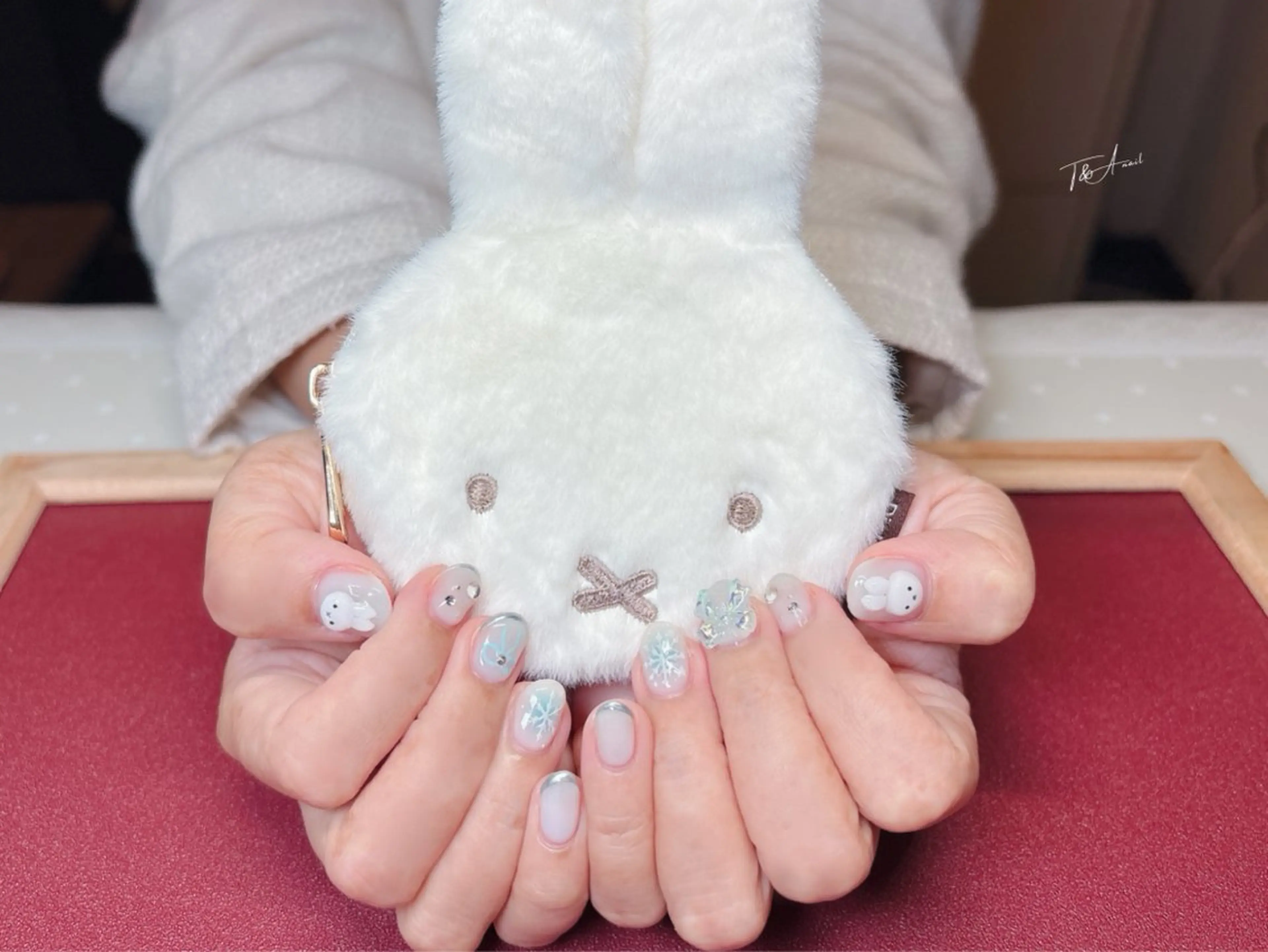 ネイル 長さ出し ジェルネイル スカルプネイル ショートネイル T&A nailのネイルデザイン