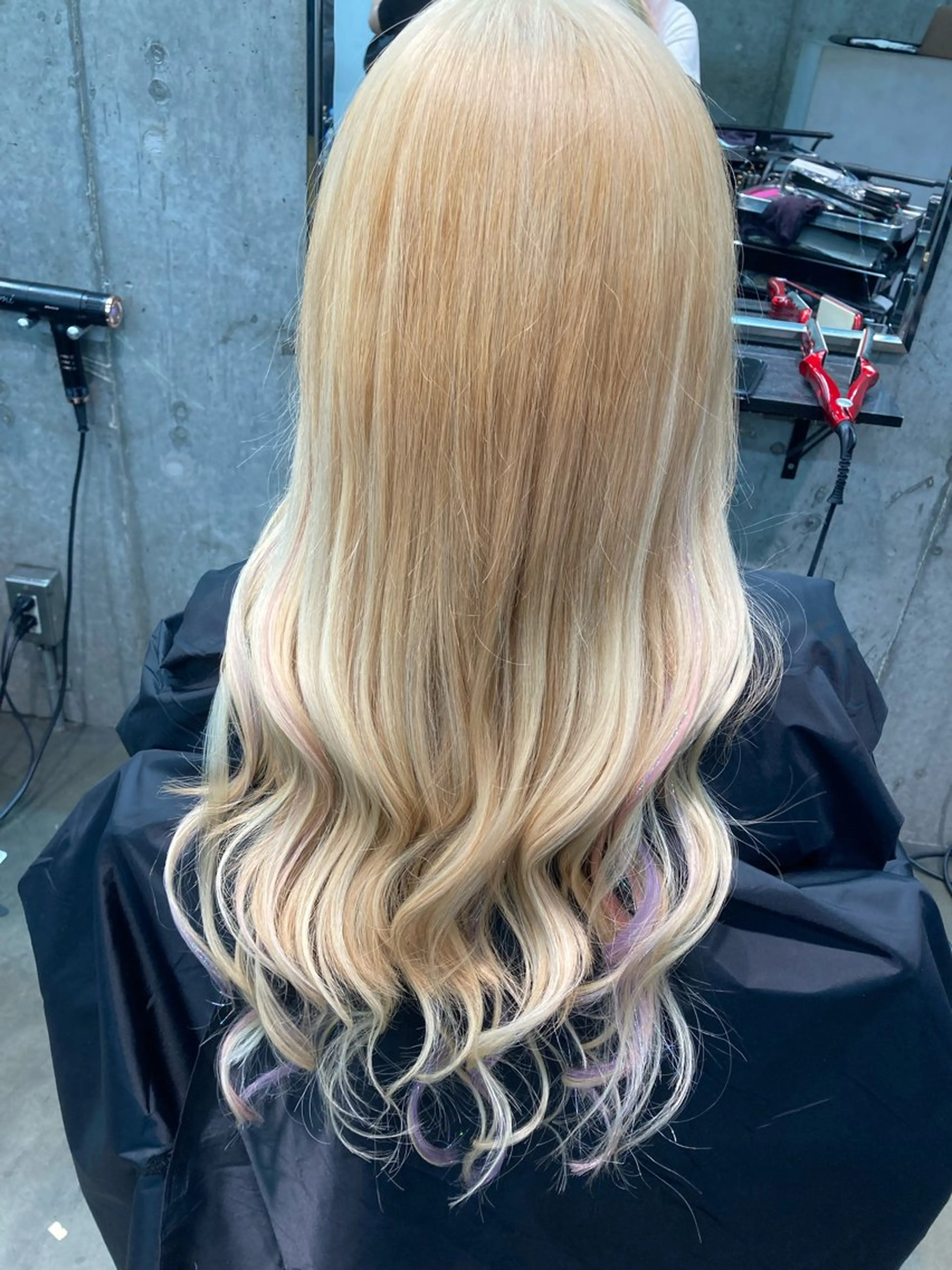 ロング カラー ヘアカラー エクステ ✨最安値✨エクステ カラー🌼つきな🌼のヘアスタイル