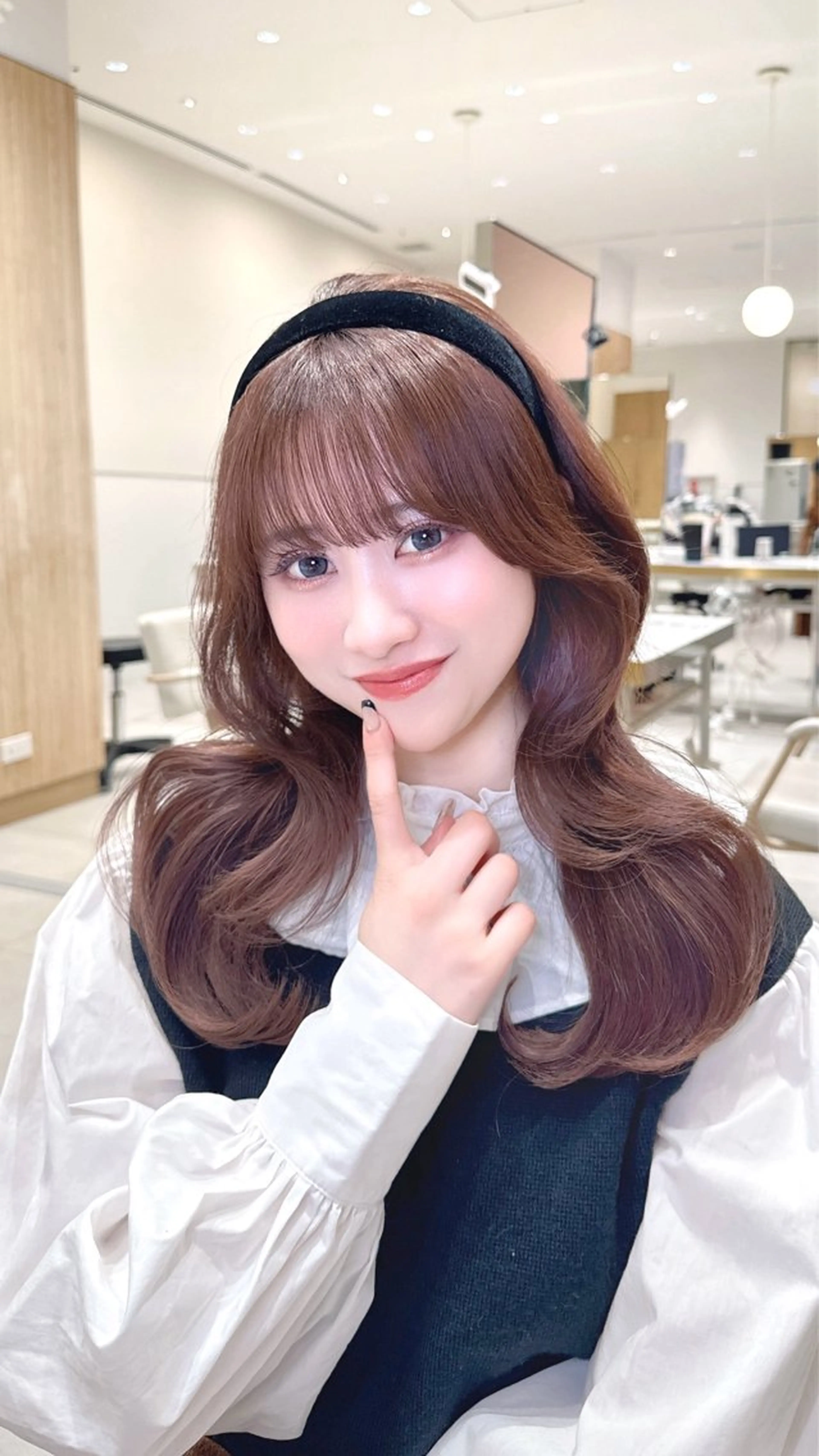 ロング カラー カット ヘアカラー トリートメント ヘッドスパ ヘアセット 韓国ヘア/レイヤー/ 顔まわり/りょーとのヘアスタイル