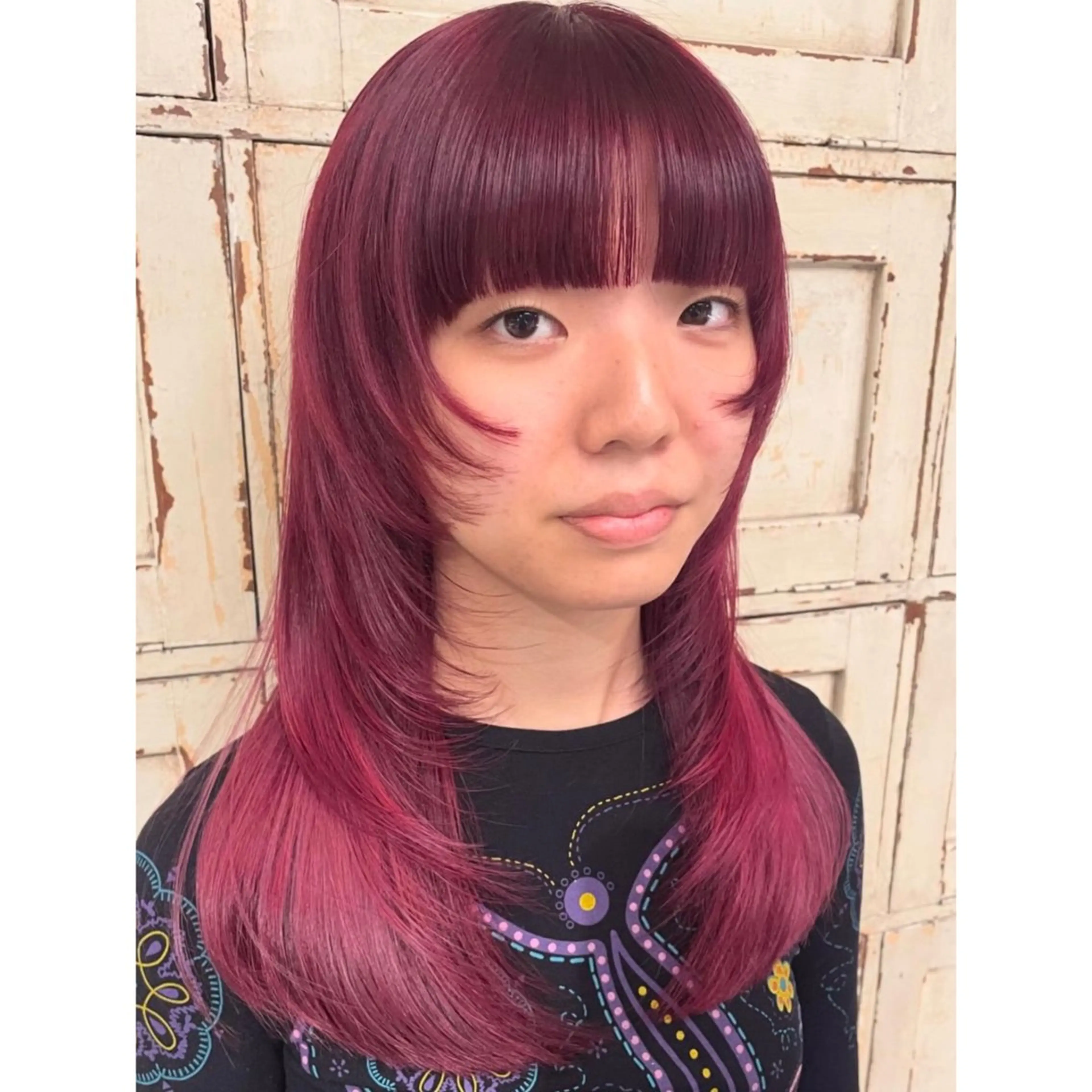 ロング カラー レイヤーカット カット ヘアカラー RorriM natsuのヘアスタイル