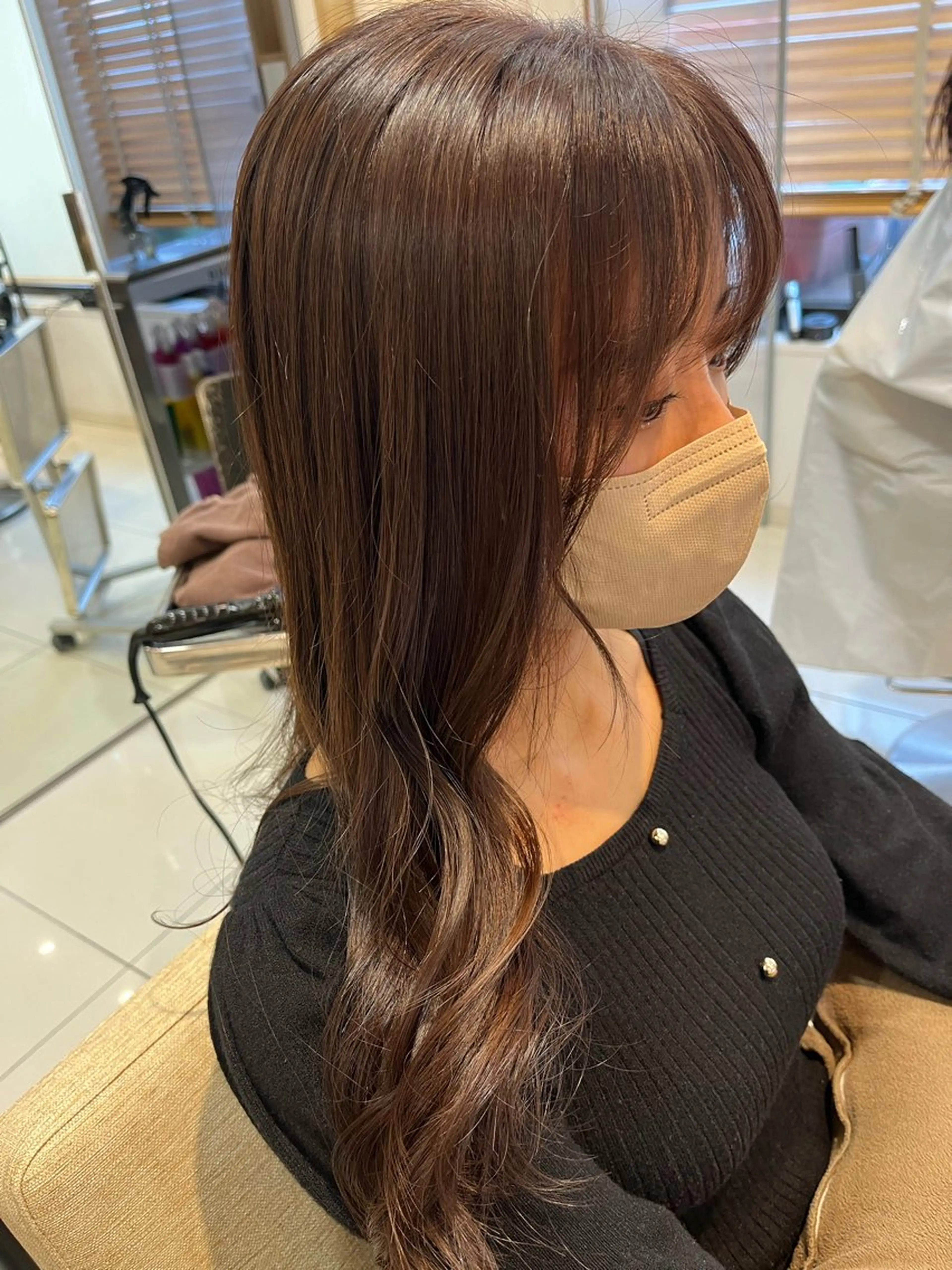 ロング カラー ブラウンカラー なつな/ 透明感カラーのヘアスタイル