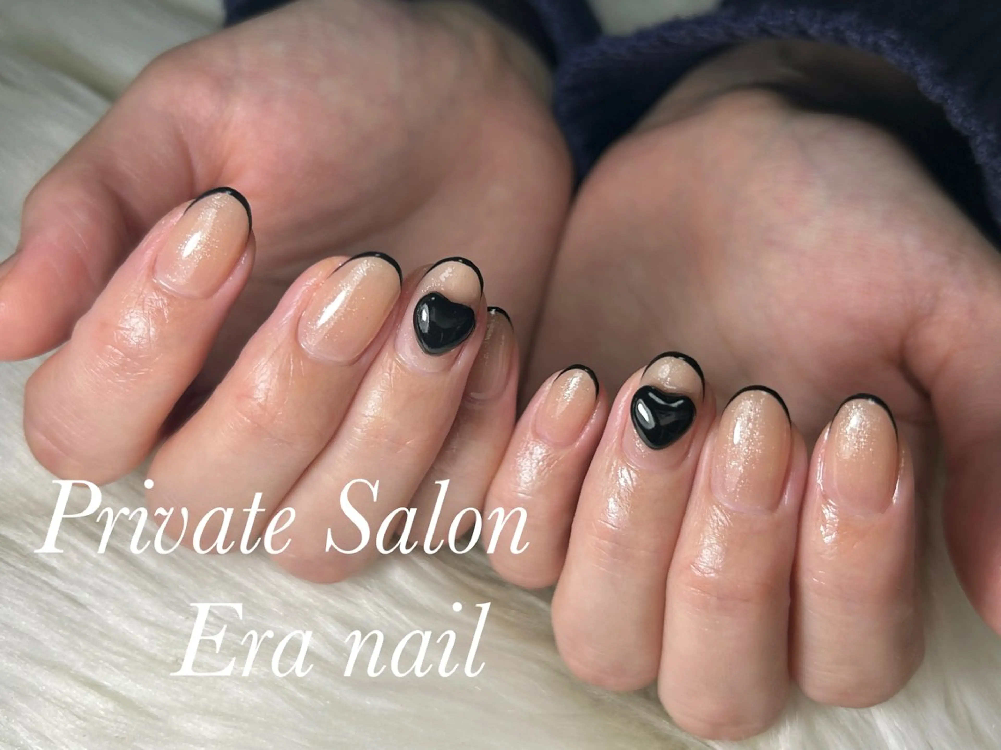 ネイル ハート ハンドネイル Era nailのネイルデザイン