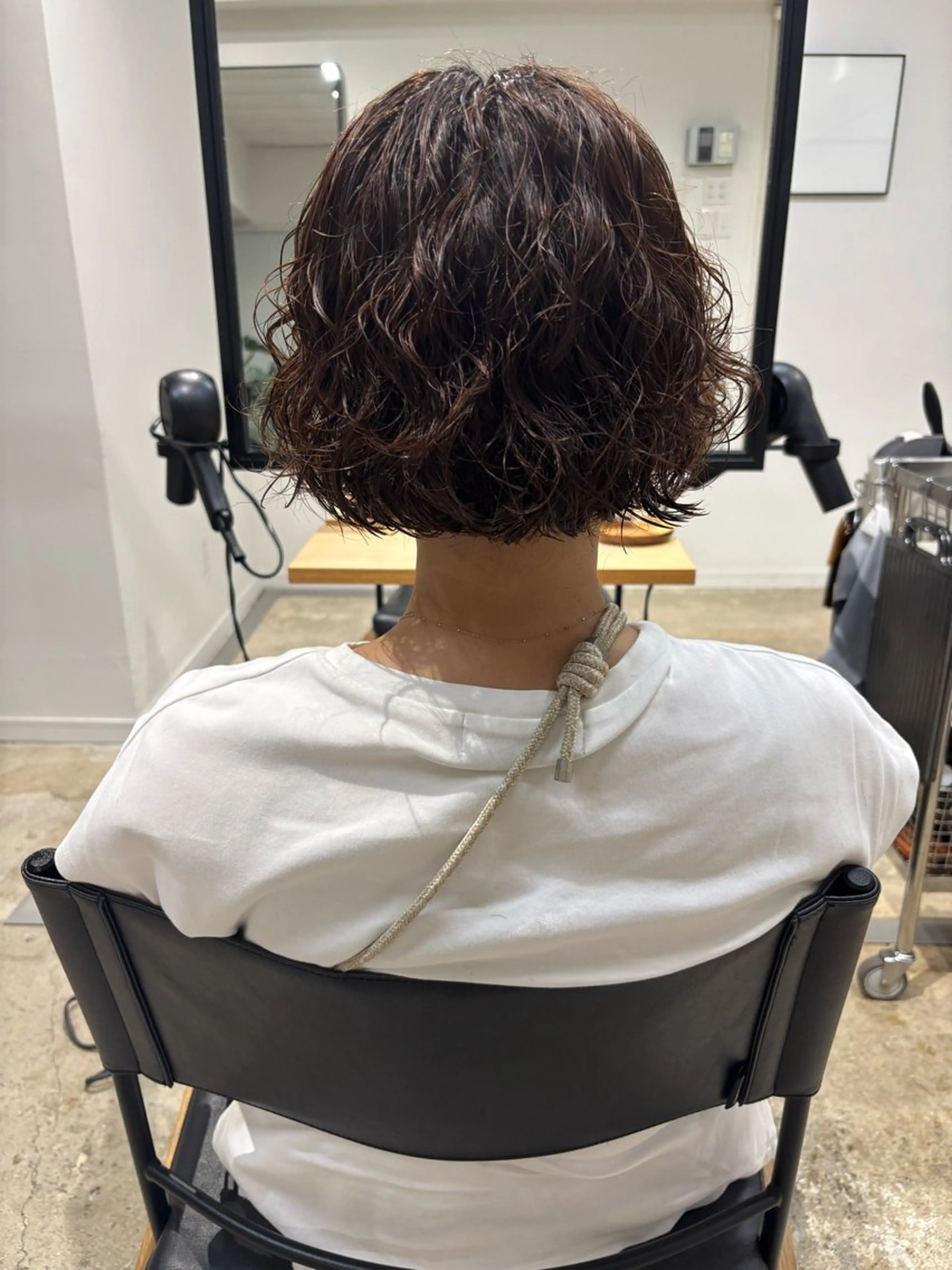 ミディアム ミディアムパーマ ボブ cood misatoのヘアスタイル