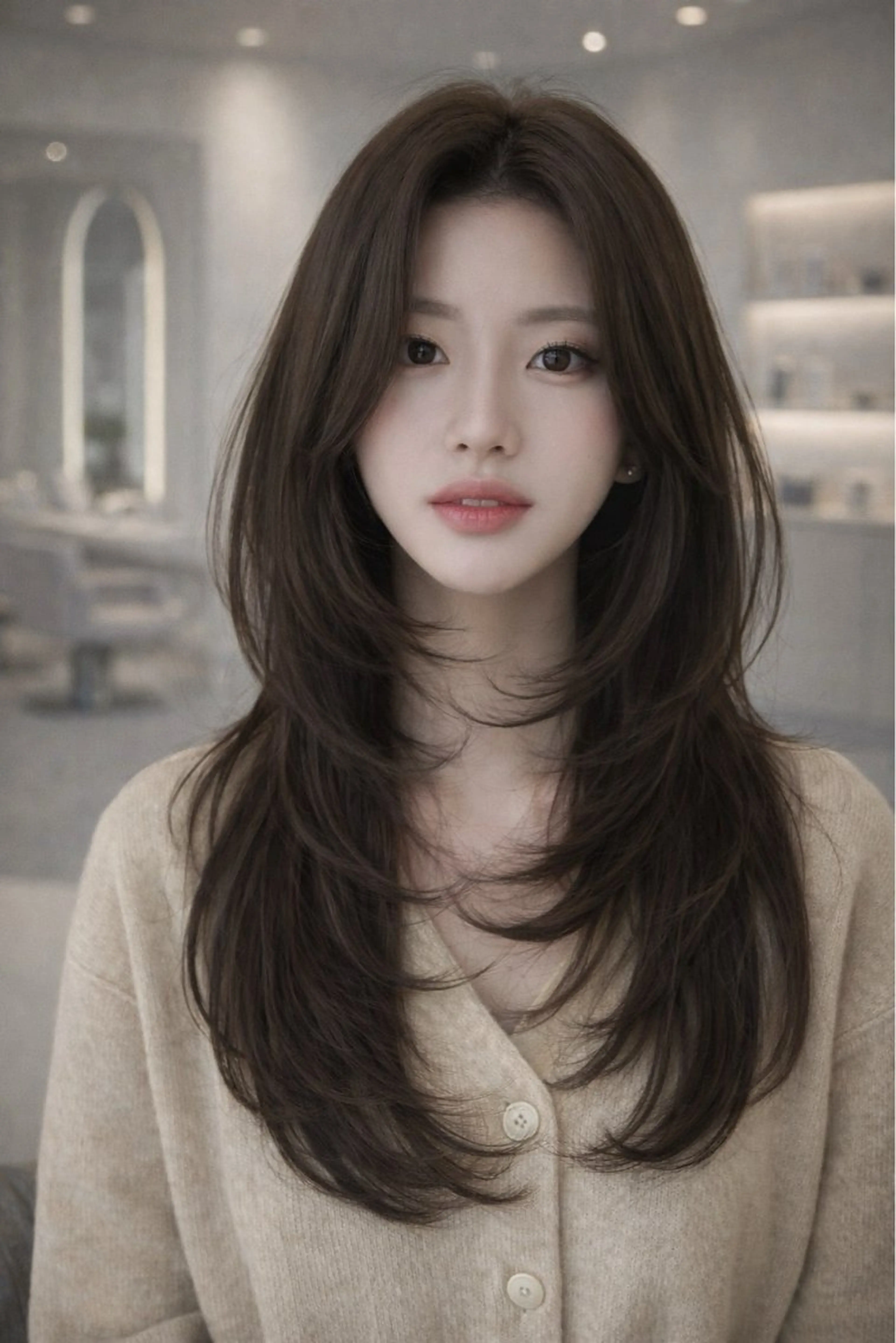 ロング 本場韓国ヘア特化 아이비/Aibiのヘアスタイル