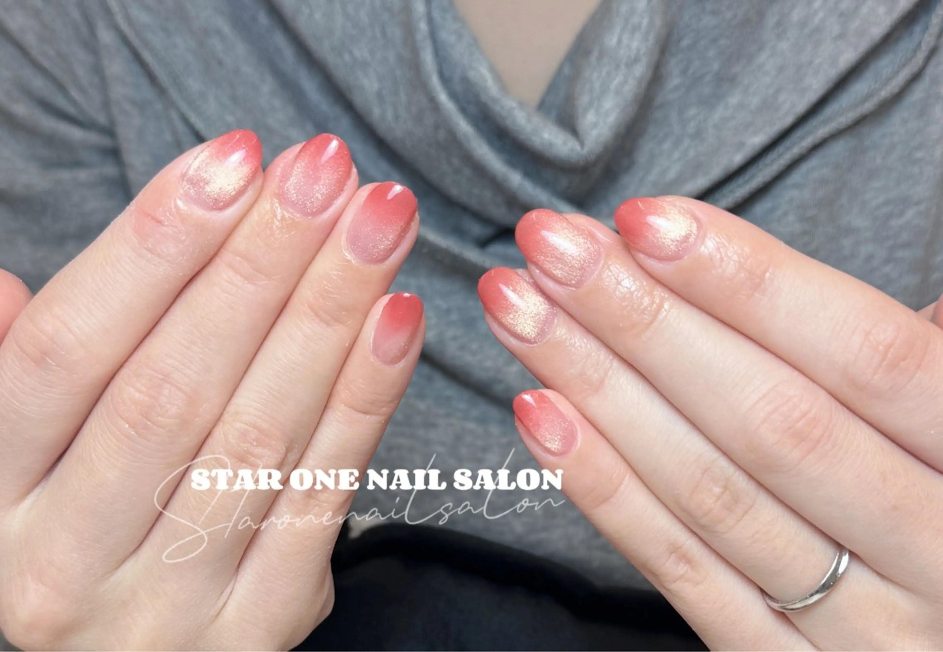 ネイル ハンドネイル 星 あみのネイルデザイン