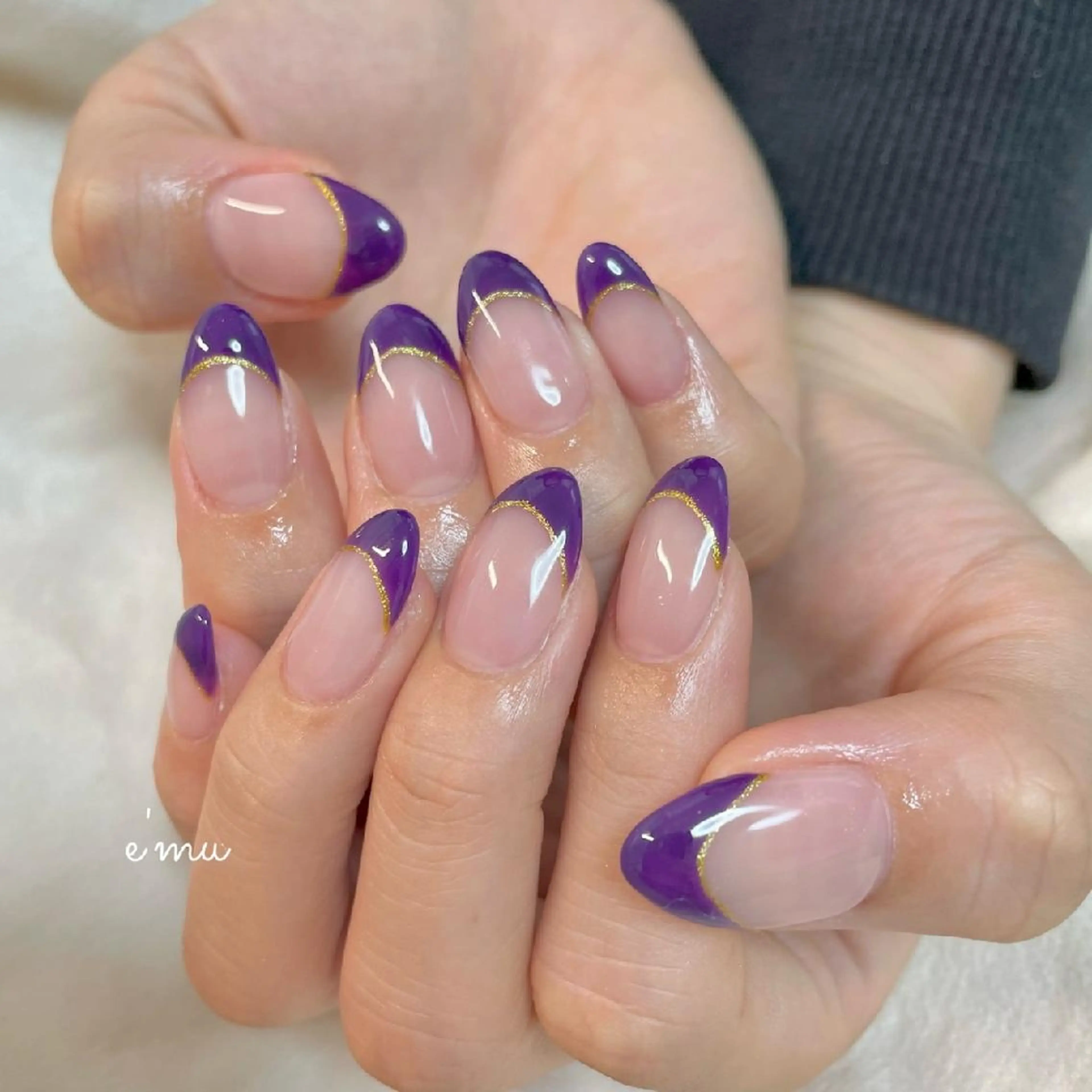 ネイル フレンチネイル シンプルネイル ハンドネイル nail salon e'mu💐のネイルデザイン