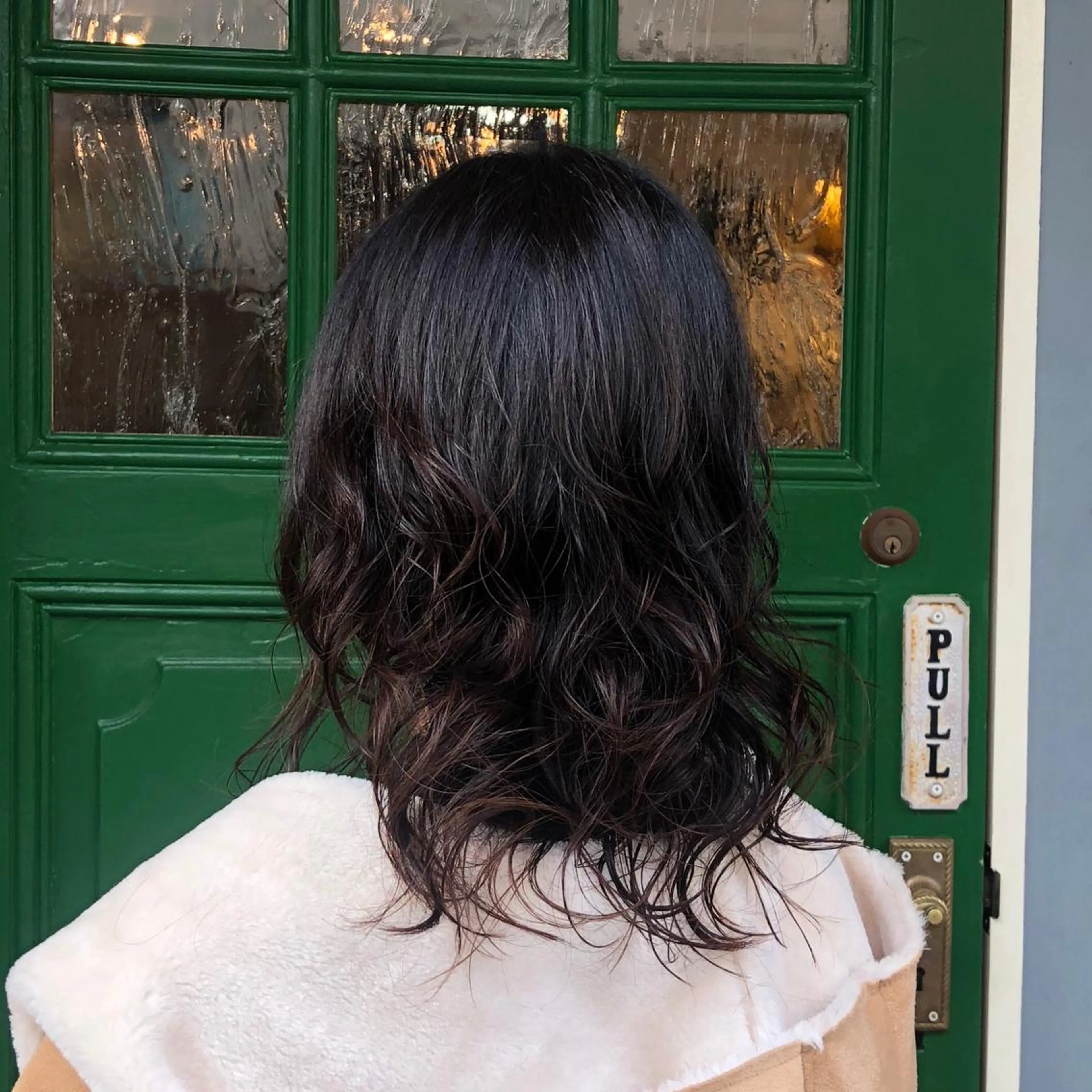 ミディアム パーマ ミディアムパーマ デジタルパーマ カット パーマ ヘッドスパ BRITS 渡辺 菜々子のヘアスタイル