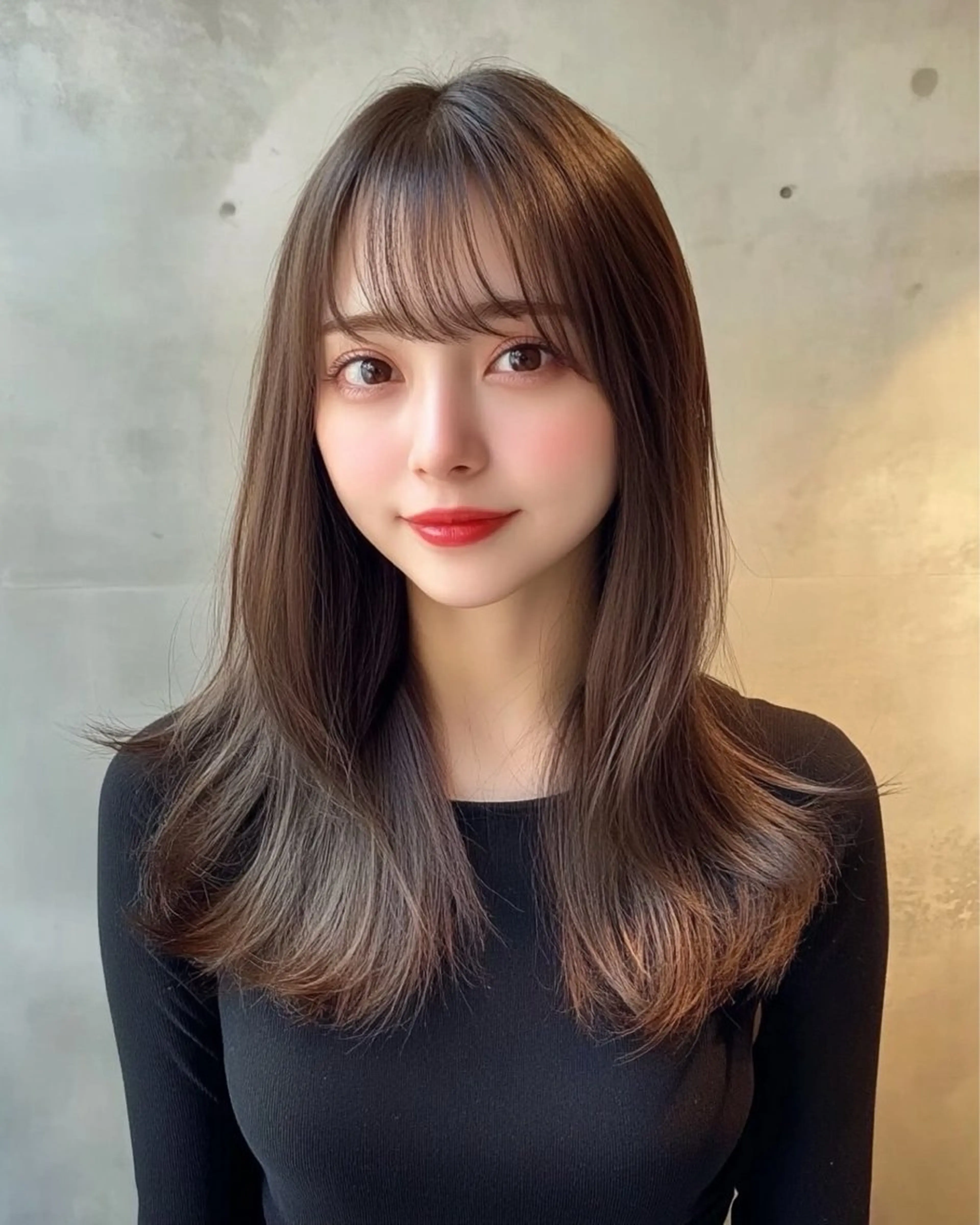 セミロング カット トリートメント 銀座/レイヤー 🌷nonoka🌷のヘアスタイル