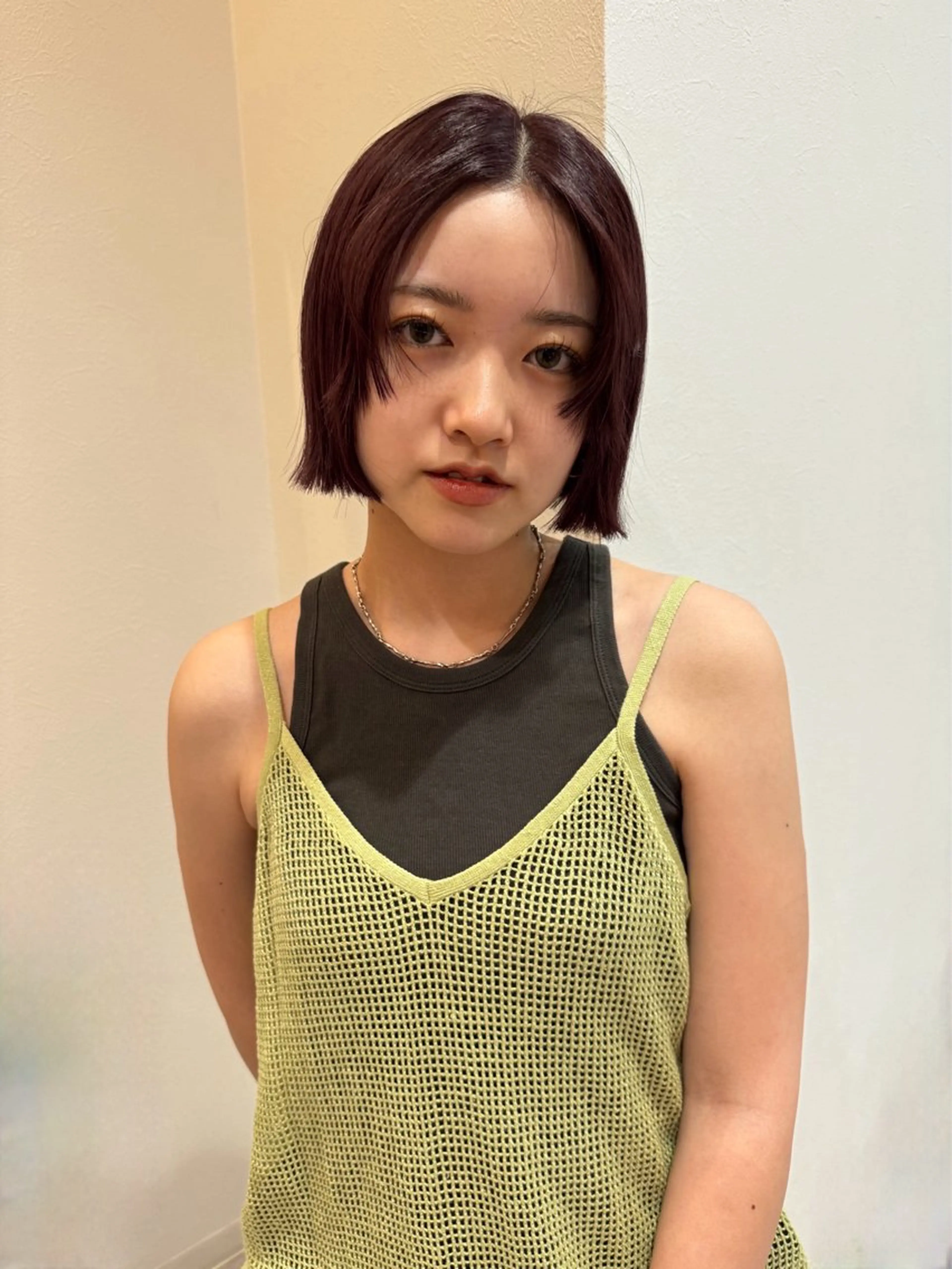 ショート カラー もりしま あやかのヘアスタイル