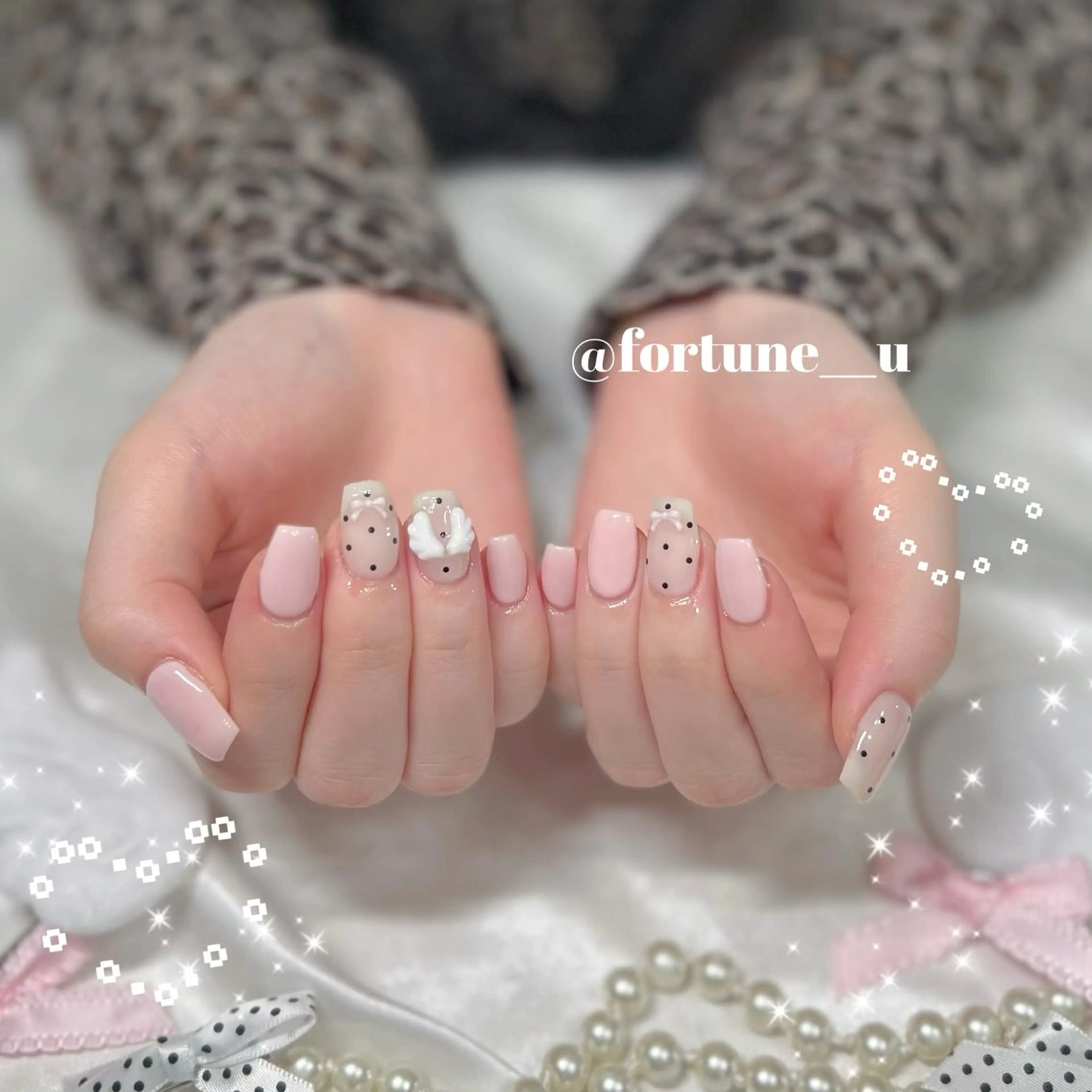 ネイル ガーリー 韓国ネイル 持ち込み ワンホンネイル ハンドネイル 💜✩.* Yuuna💜のネイルデザイン