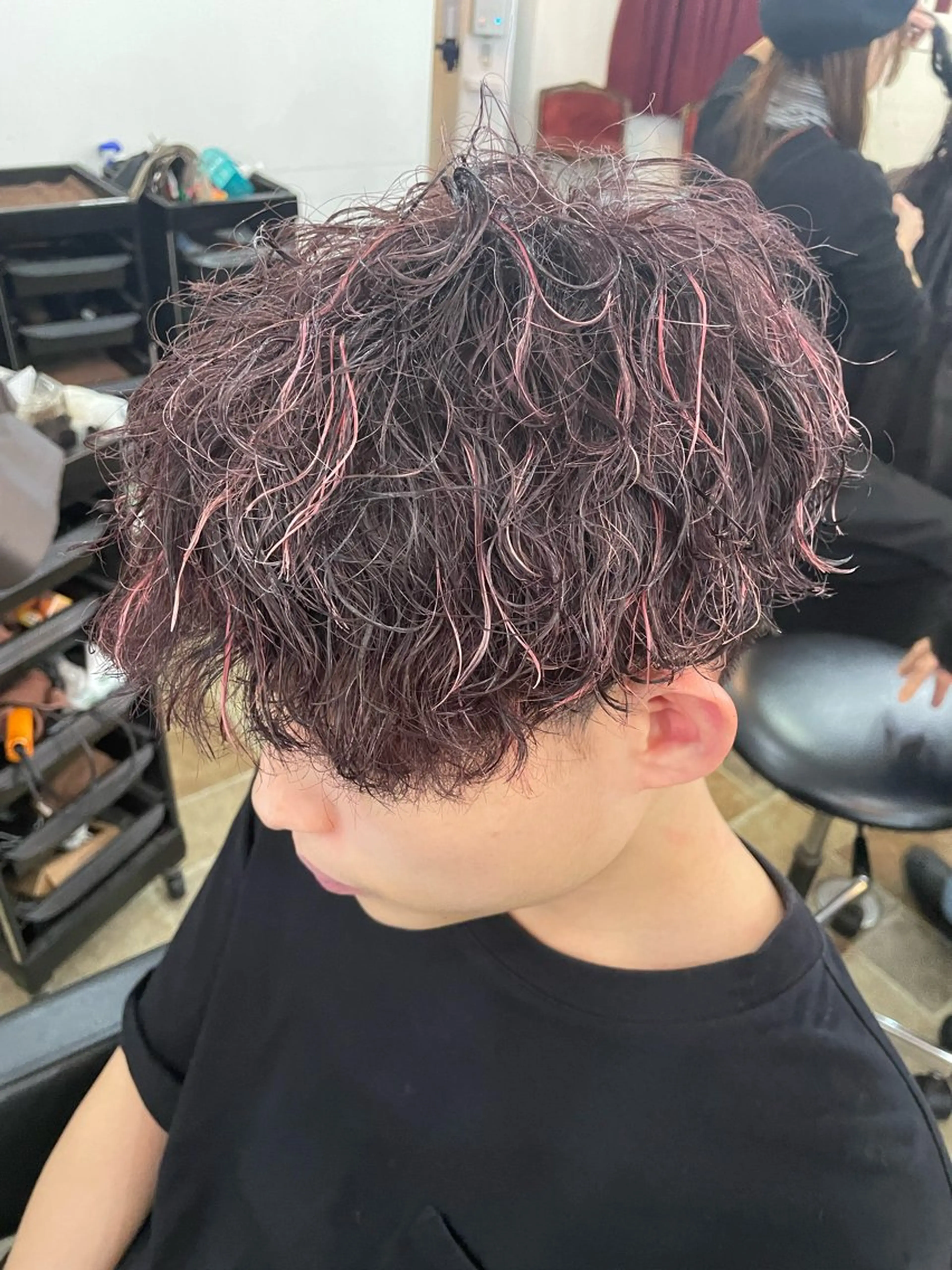 ショート カラー パーマ キッズ amphihair 高橋祐也のヘアスタイル