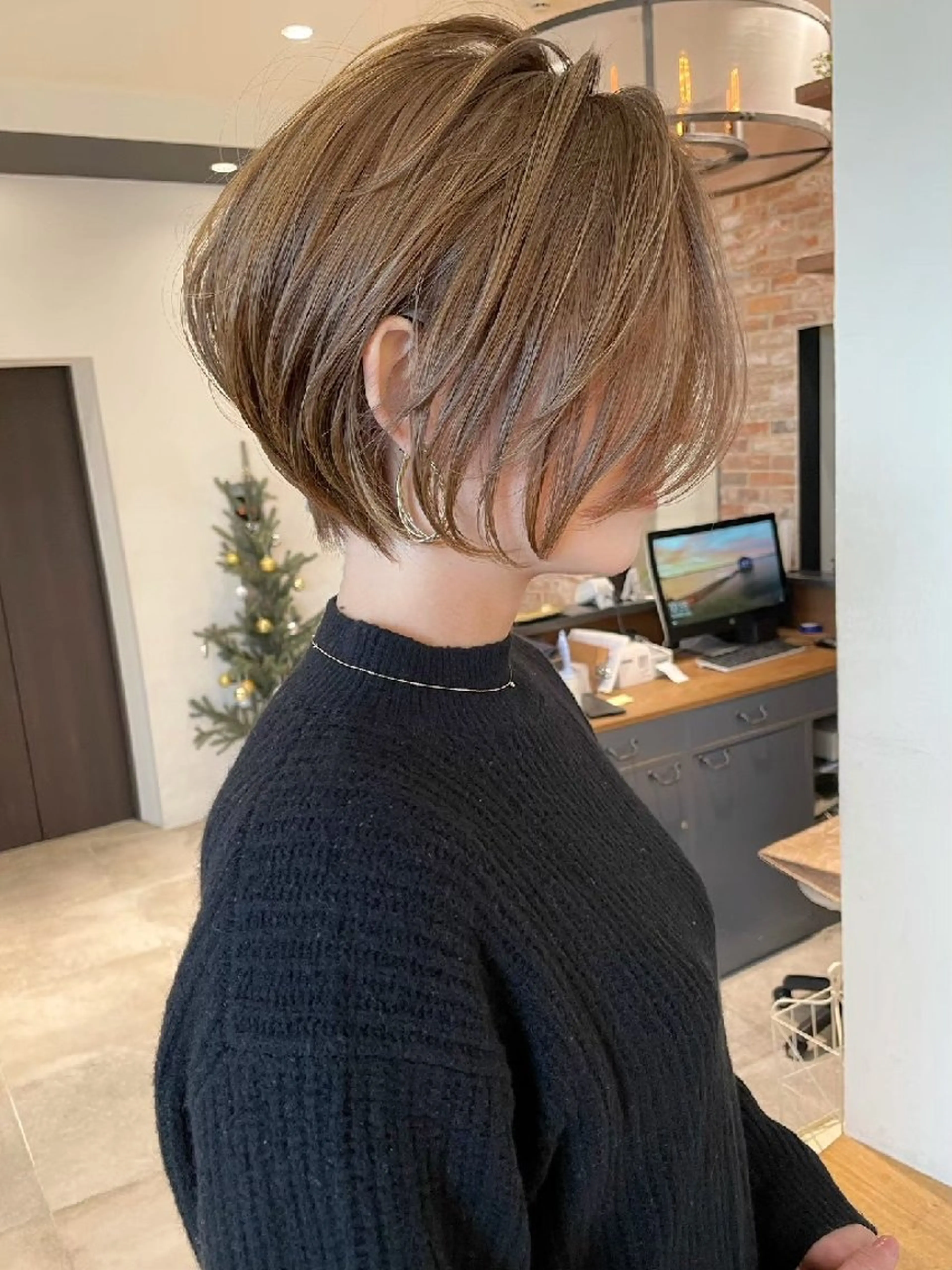 ショート 天神/ショートヘア 特化/モモのヘアスタイル