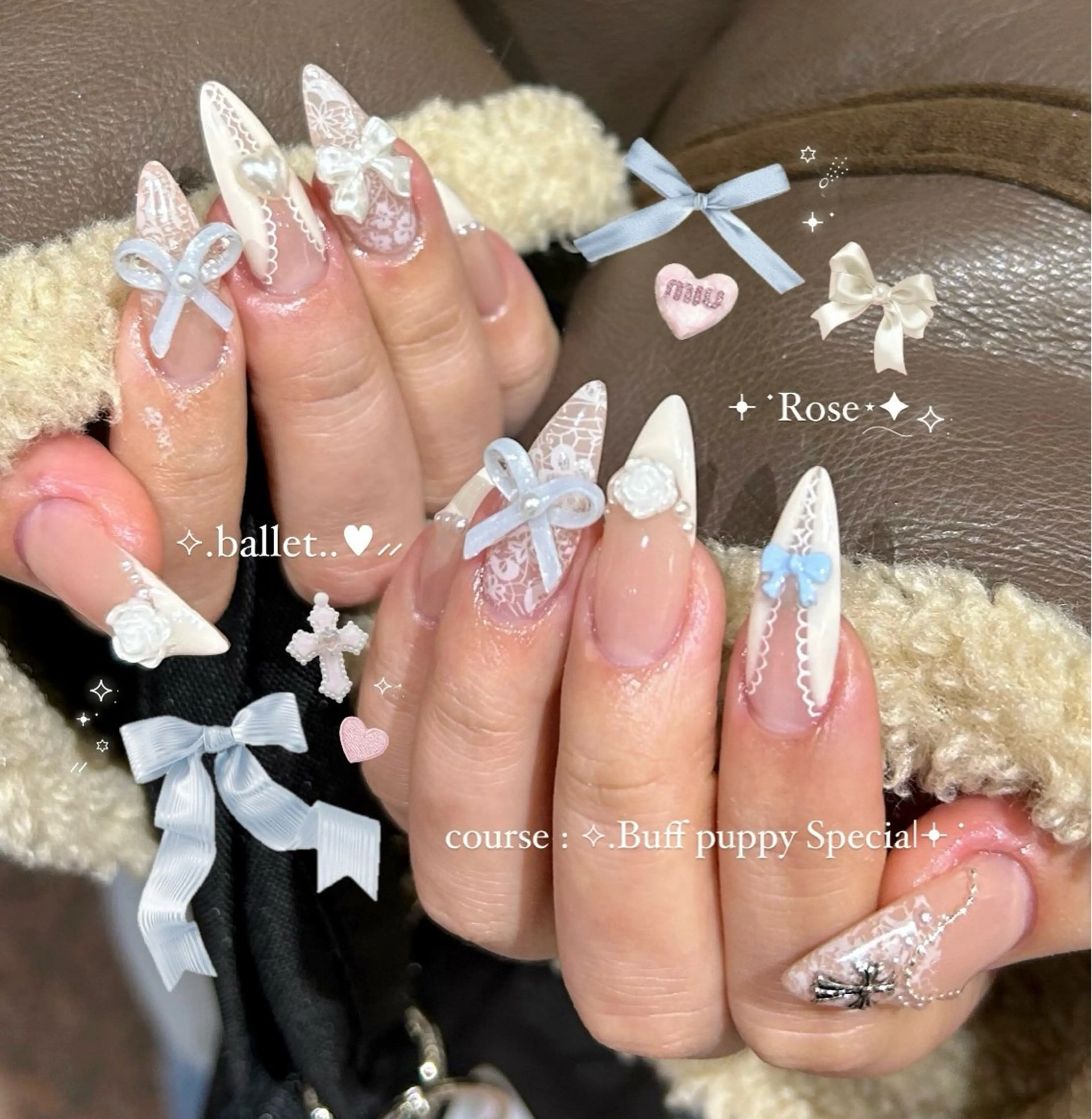 【💫Sculpture】【🩵オフあり】Buffpuppy Special/手書きアート2本まで/パーツつけ放題🦢⟡の写真