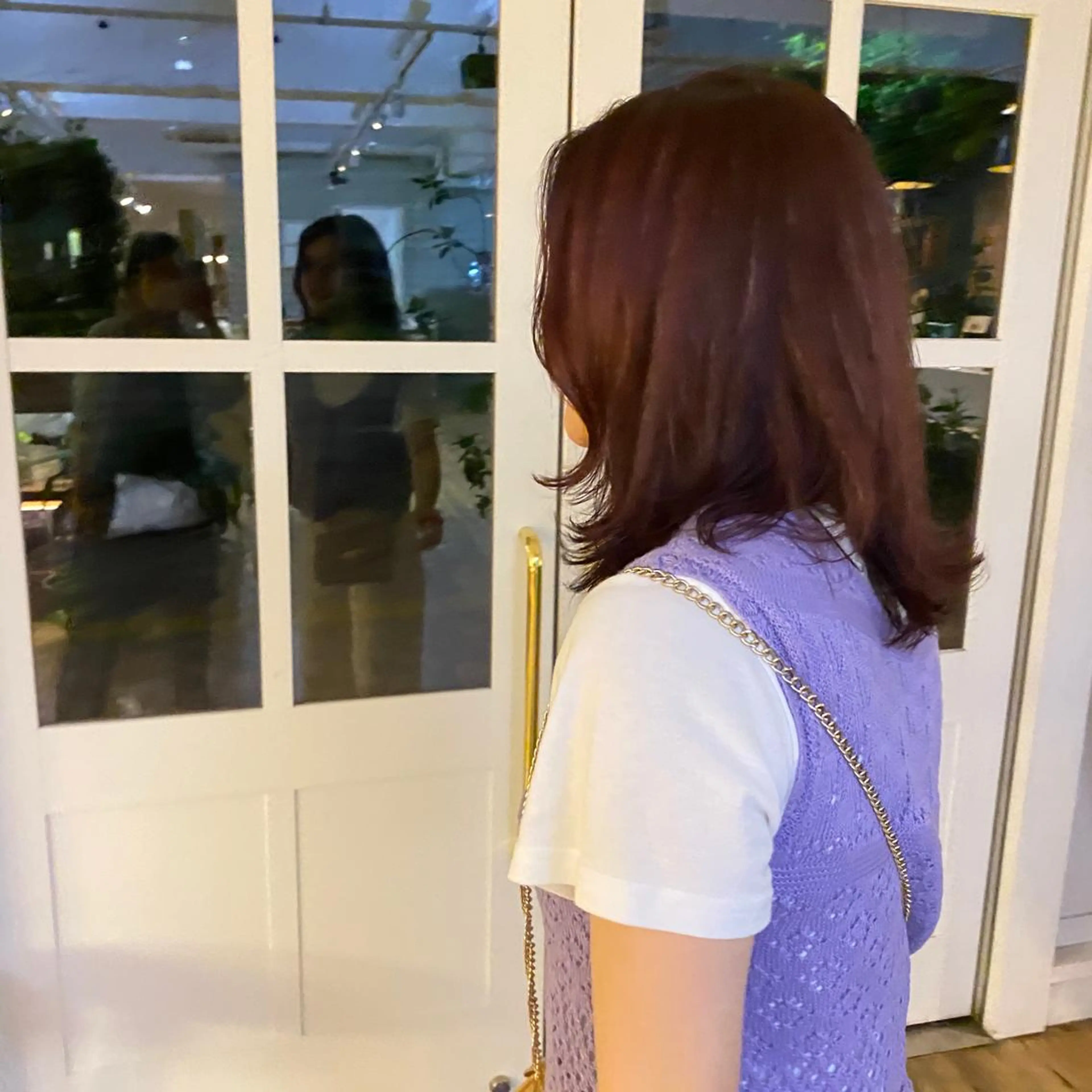 ミディアム カラー qpula misuzuのヘアスタイル