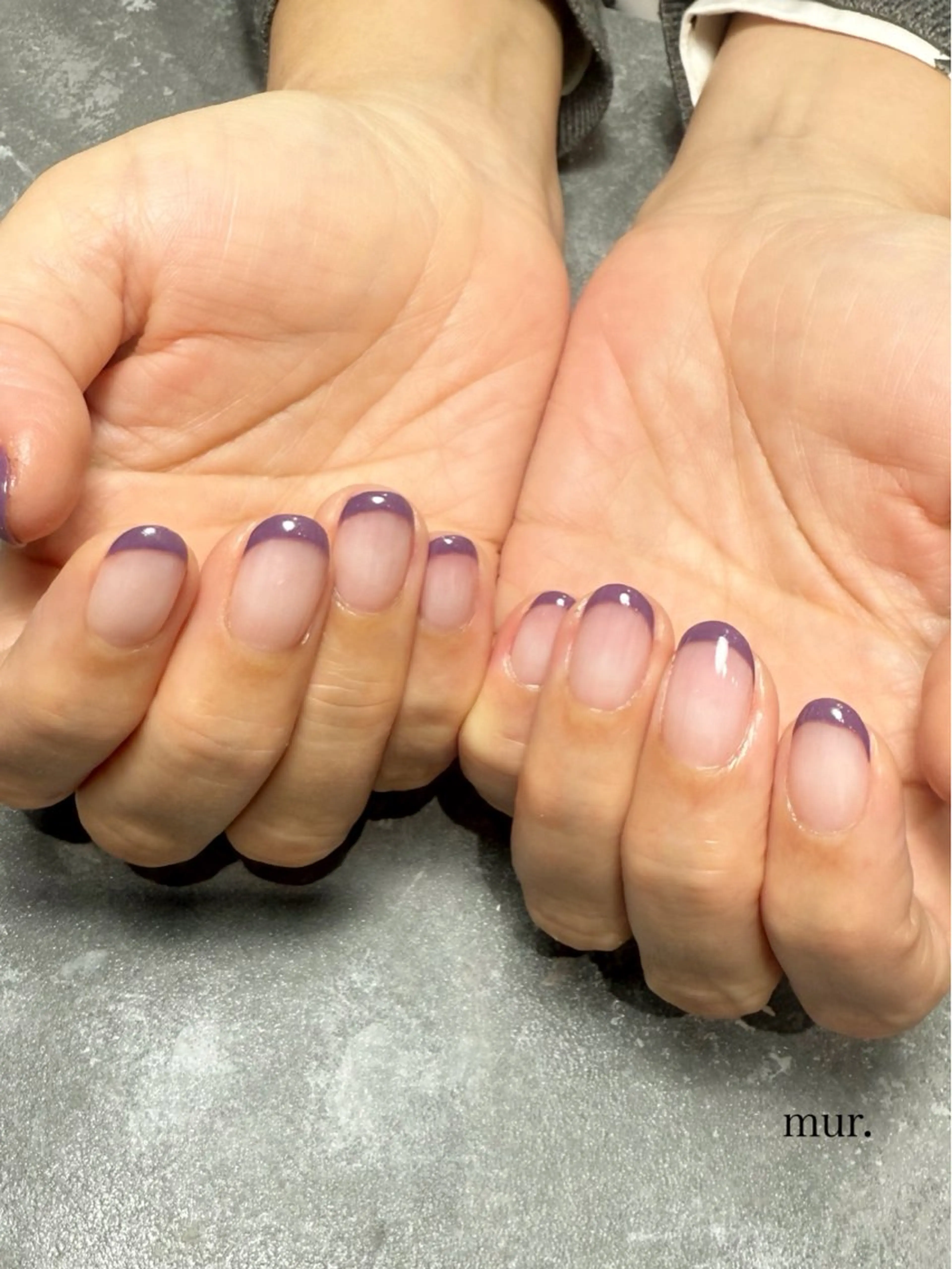 ネイル フレンチネイル シンプルネイル ハンドネイル mur. harukaのネイルデザイン