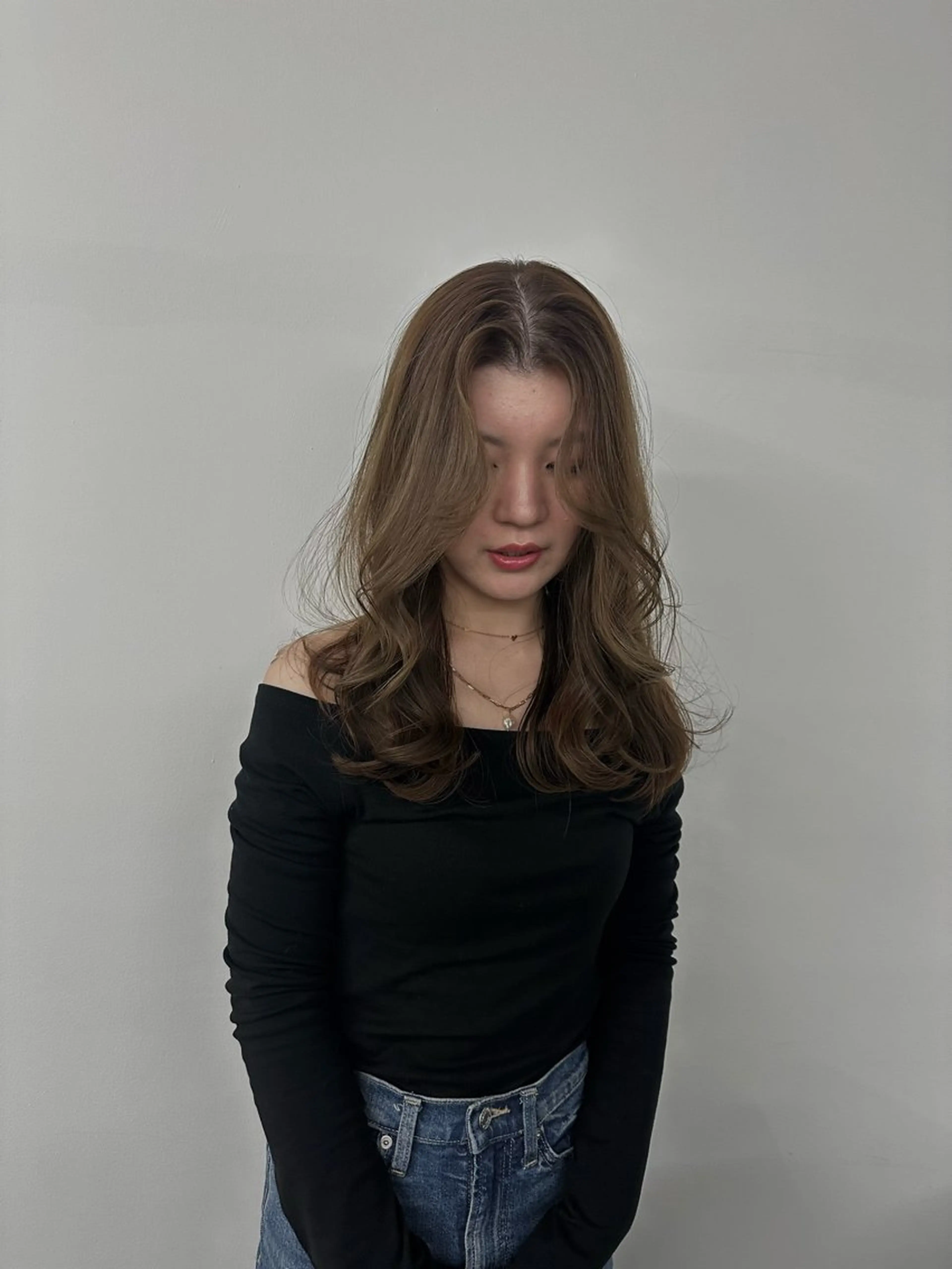 セミロング カラー キッズ カット ヘアカラー トリートメント オトナヘア🌸 harukaのヘアスタイル