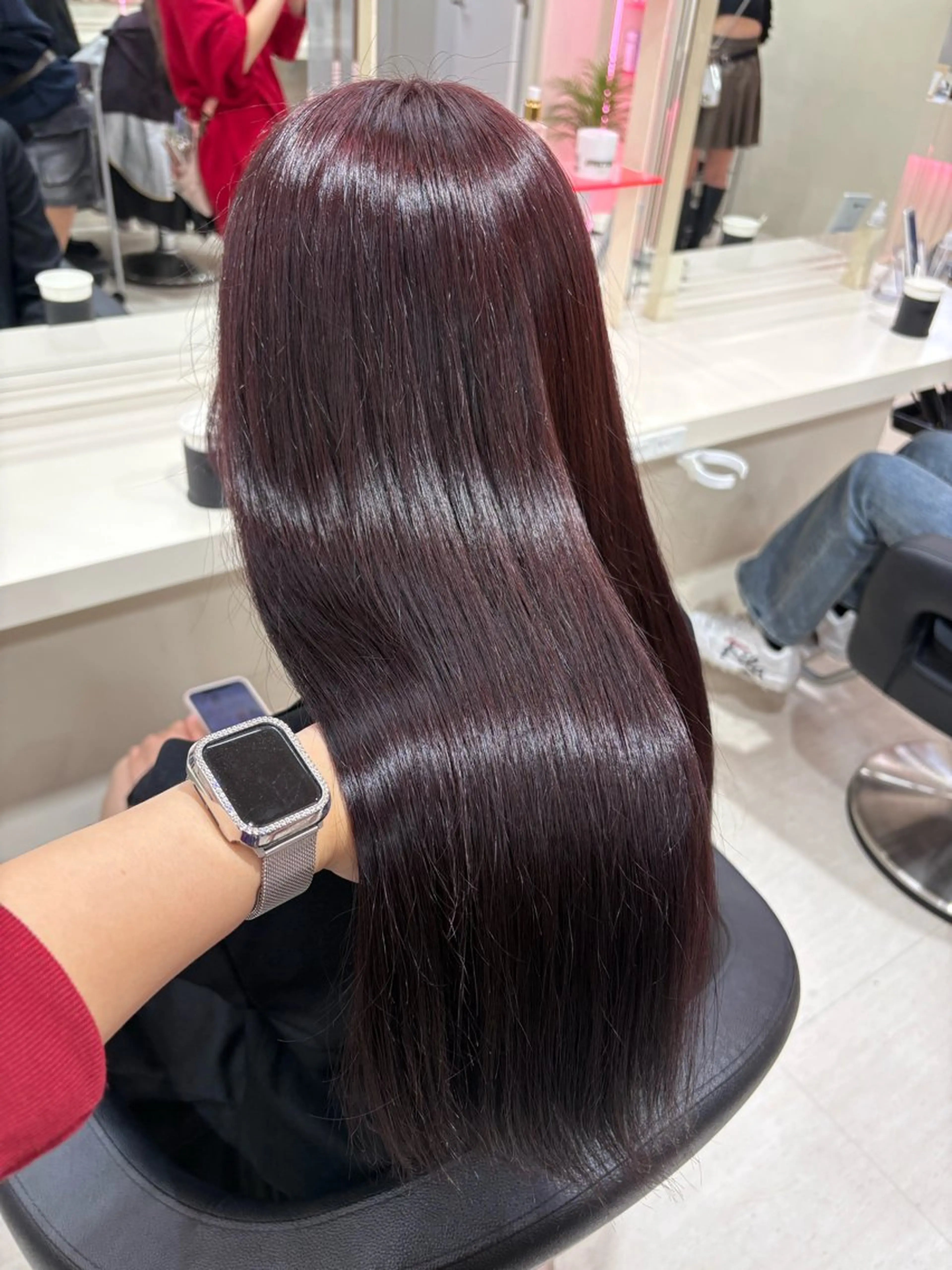 ミディアム カラー ヘアカラー 💟RINNA 艶カラー💟のヘアスタイル