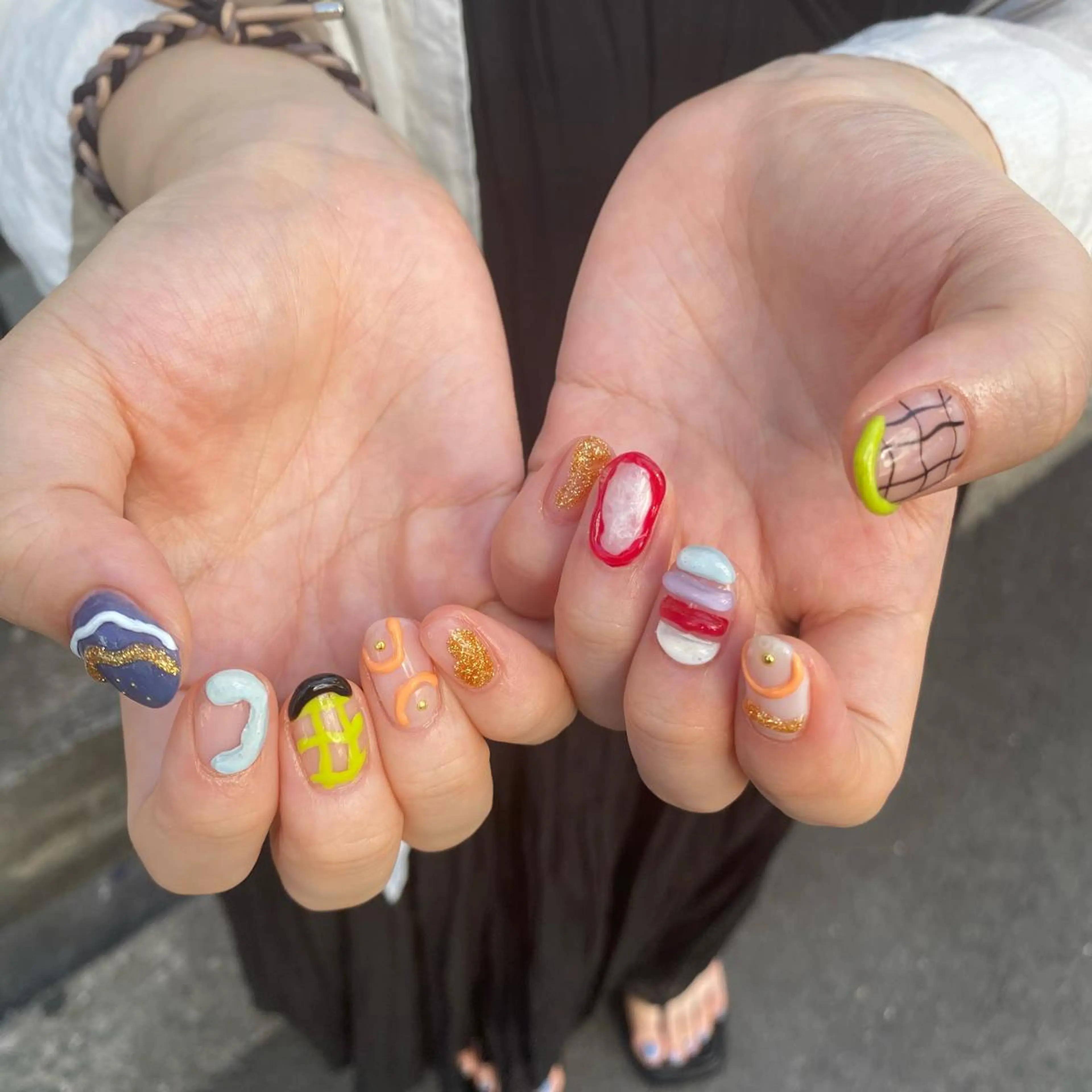 ネイル ハンドネイル フットネイル ゆびノさき茨木店 ニュアンス/アートのネイルデザイン