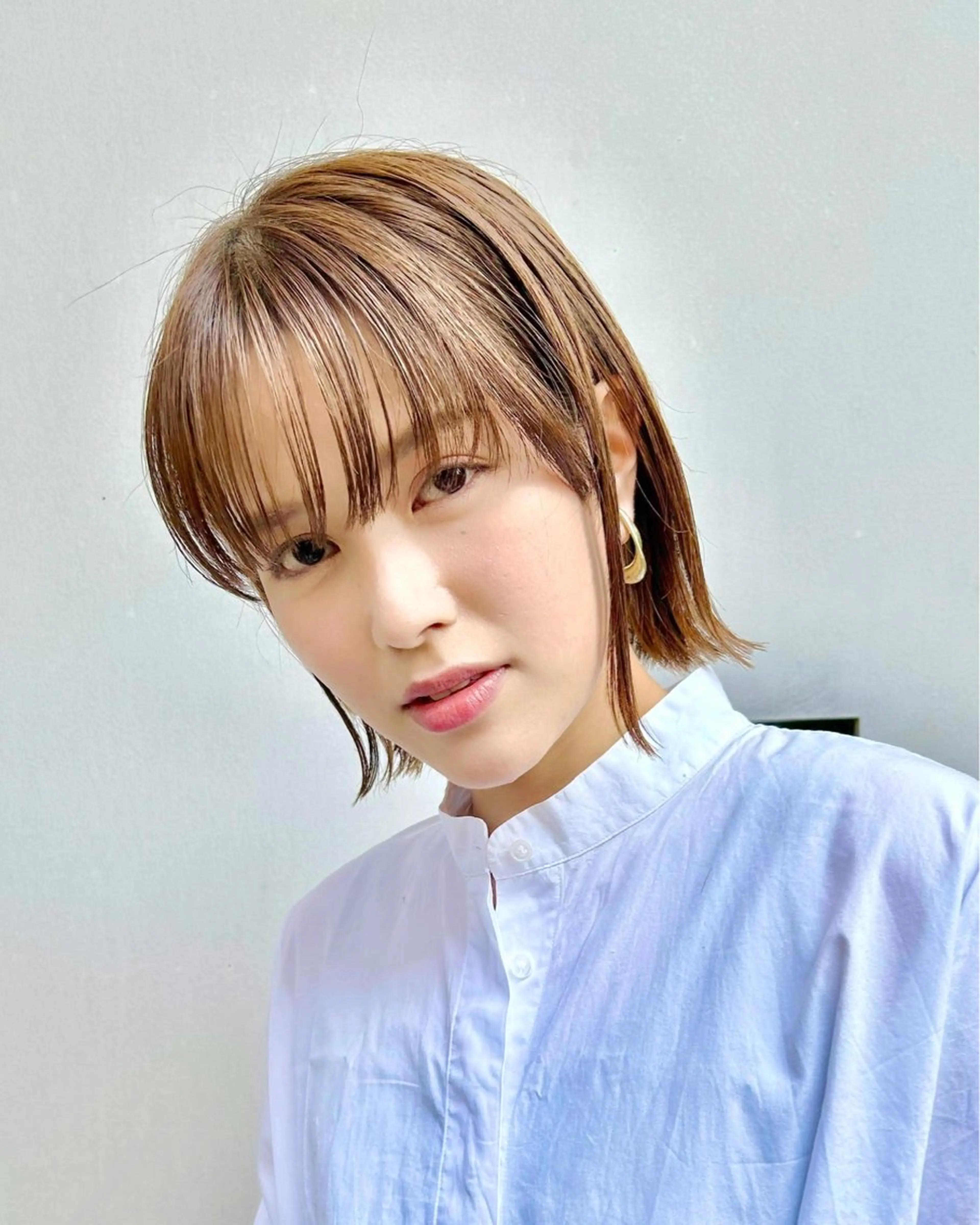 ミディアム LUAU岡本店所属・ボブ/レイヤーボブ/ 竹原湧太【LUAU】のヘアスタイル