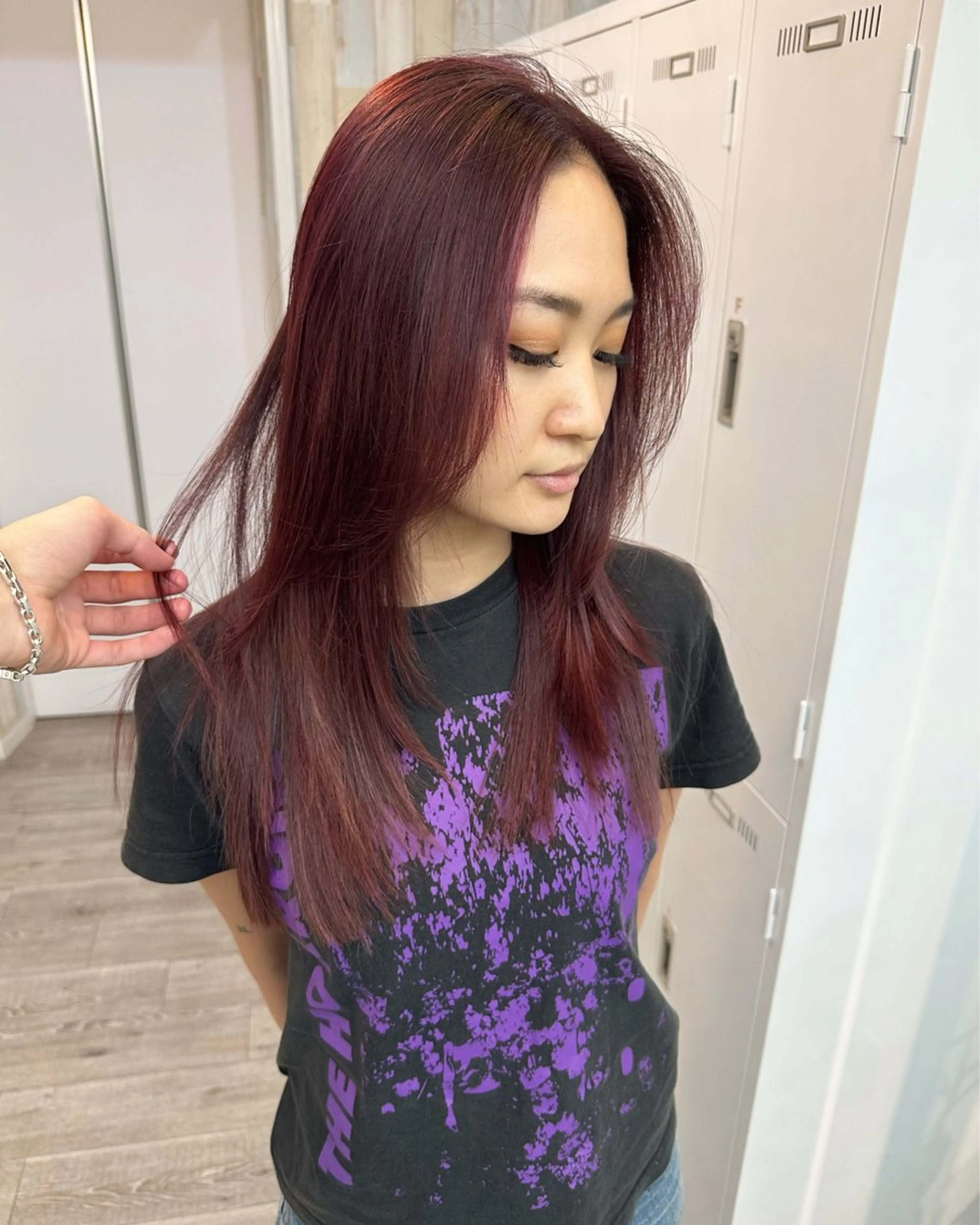 ロング カラー カット ヘアカラー トリートメント KEIGO/ ベージュカラーのヘアスタイル