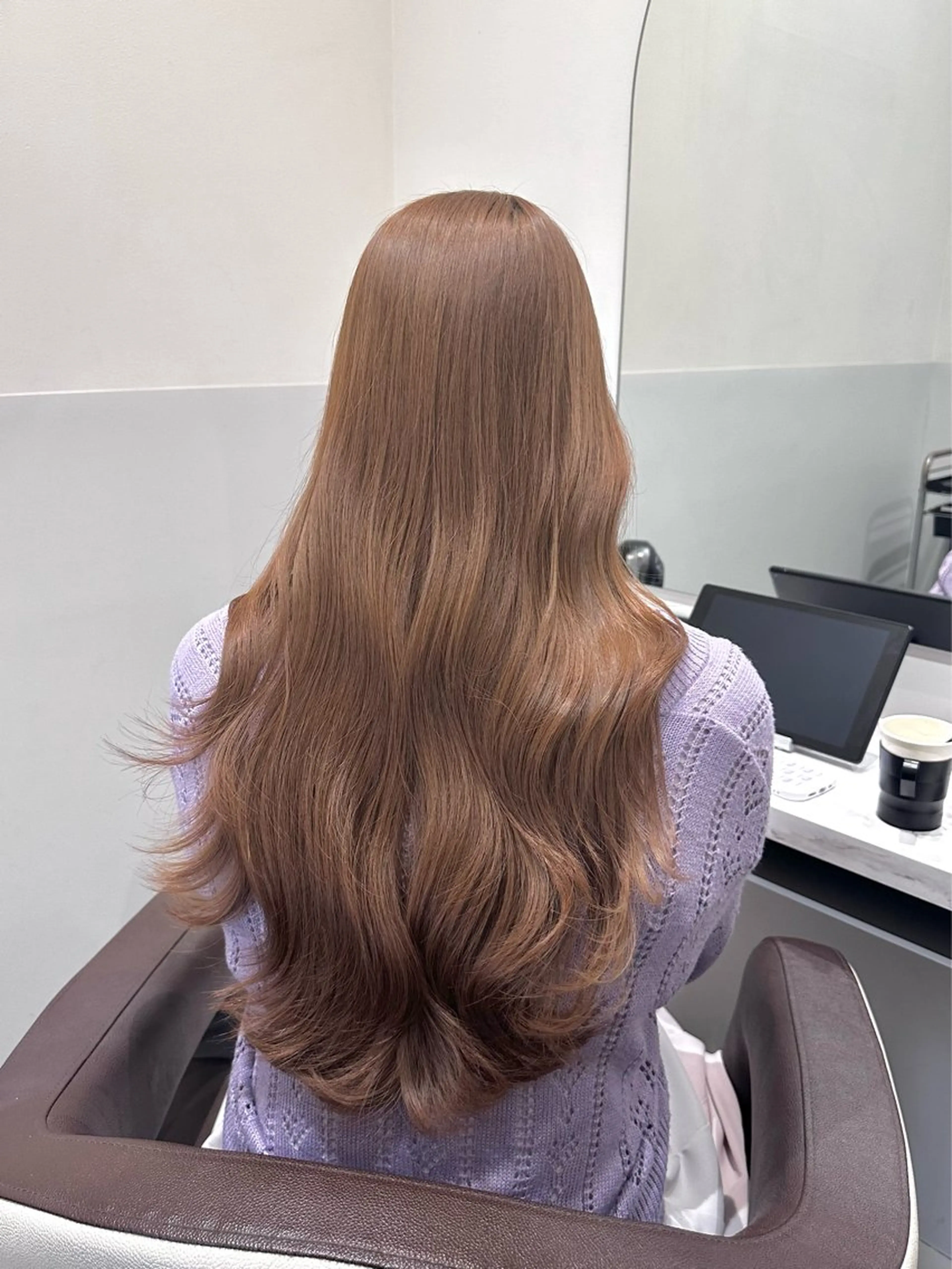 ロング カラー ベージュカラー ブリーチ ブリーチなしカラー ヘアカラー トリートメント 矢野 晃平のヘアスタイル