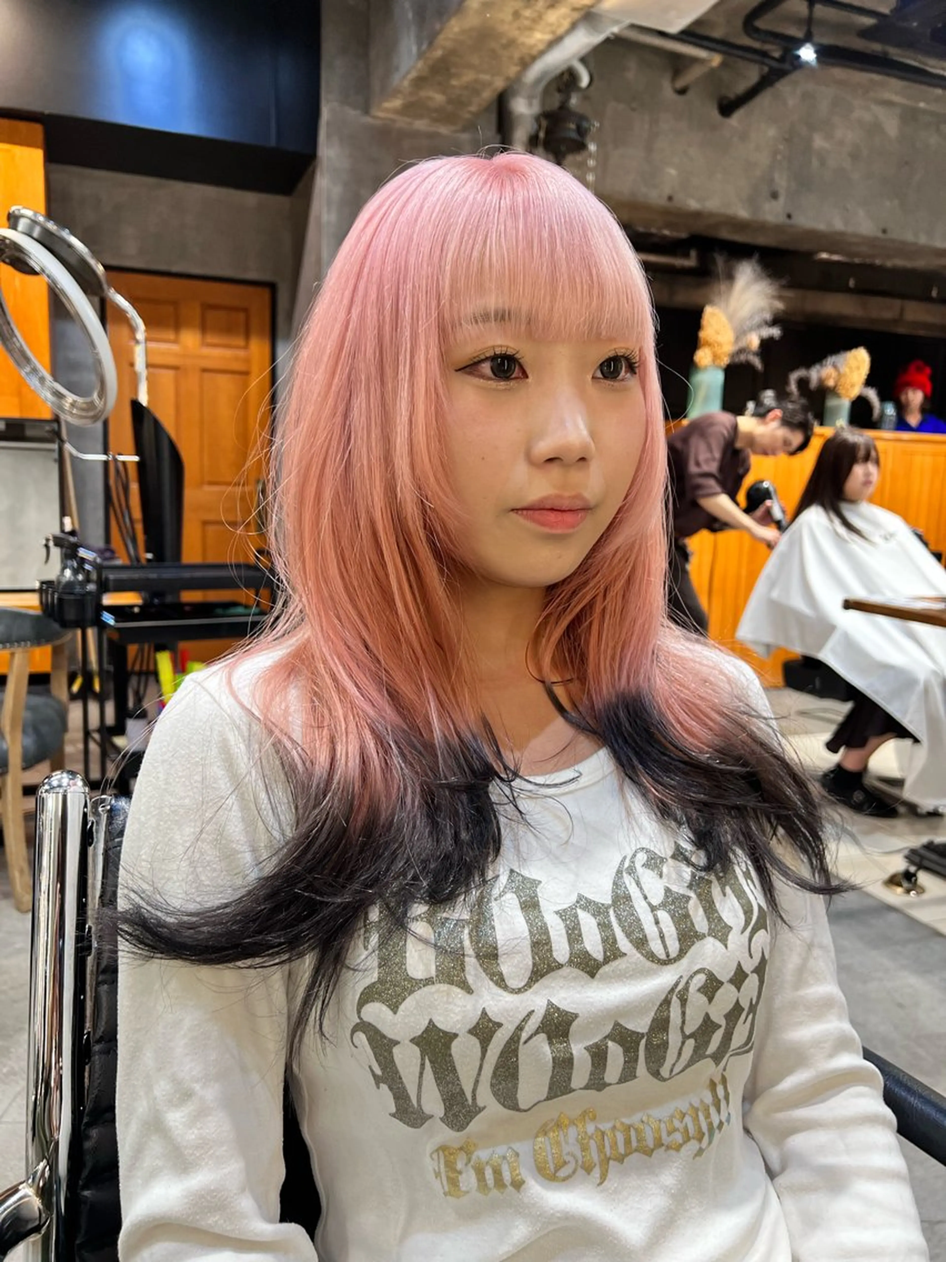 ロング カラー ブリーチ ダブルカラー カット ヘアカラー 圧倒的デザイン力 店長🎨RENAのヘアスタイル