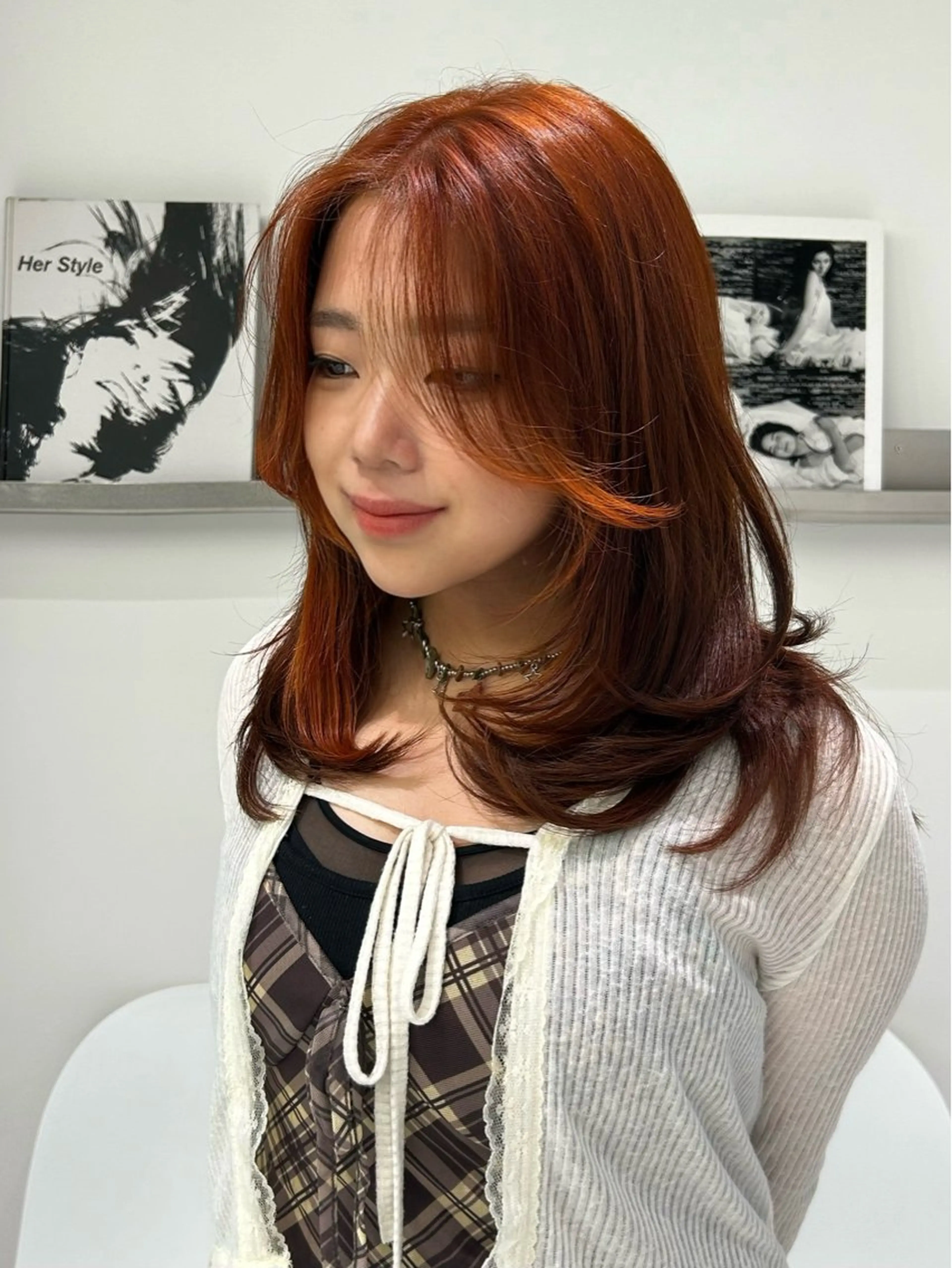 カラー レイヤー／マツエク 💋𝑨𝑵𝑵𝑨のヘアスタイル