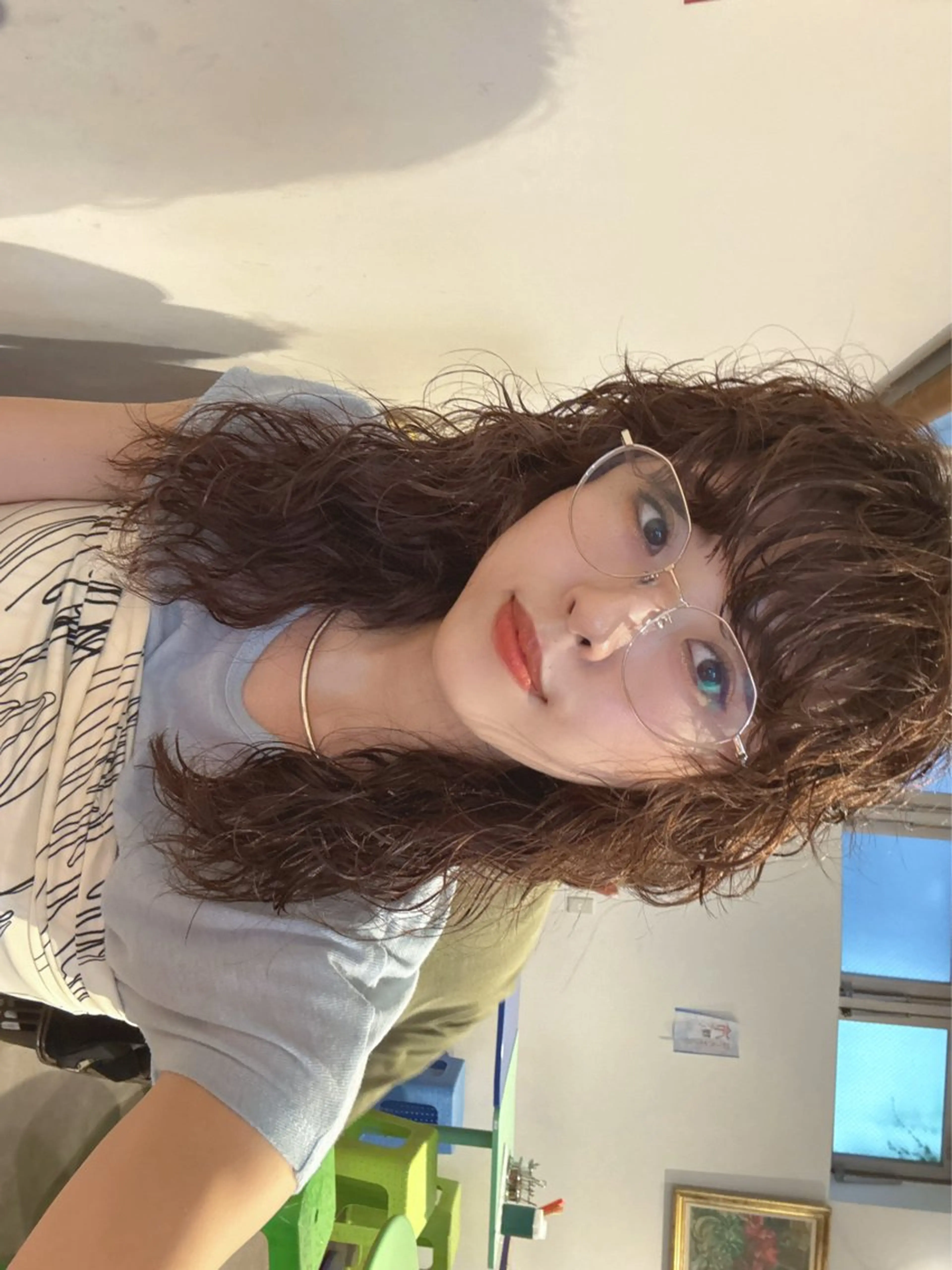 セミロング セミロングパーマ カット パーマ ボブカットモデル/パ ーマ/harunaのヘアスタイル