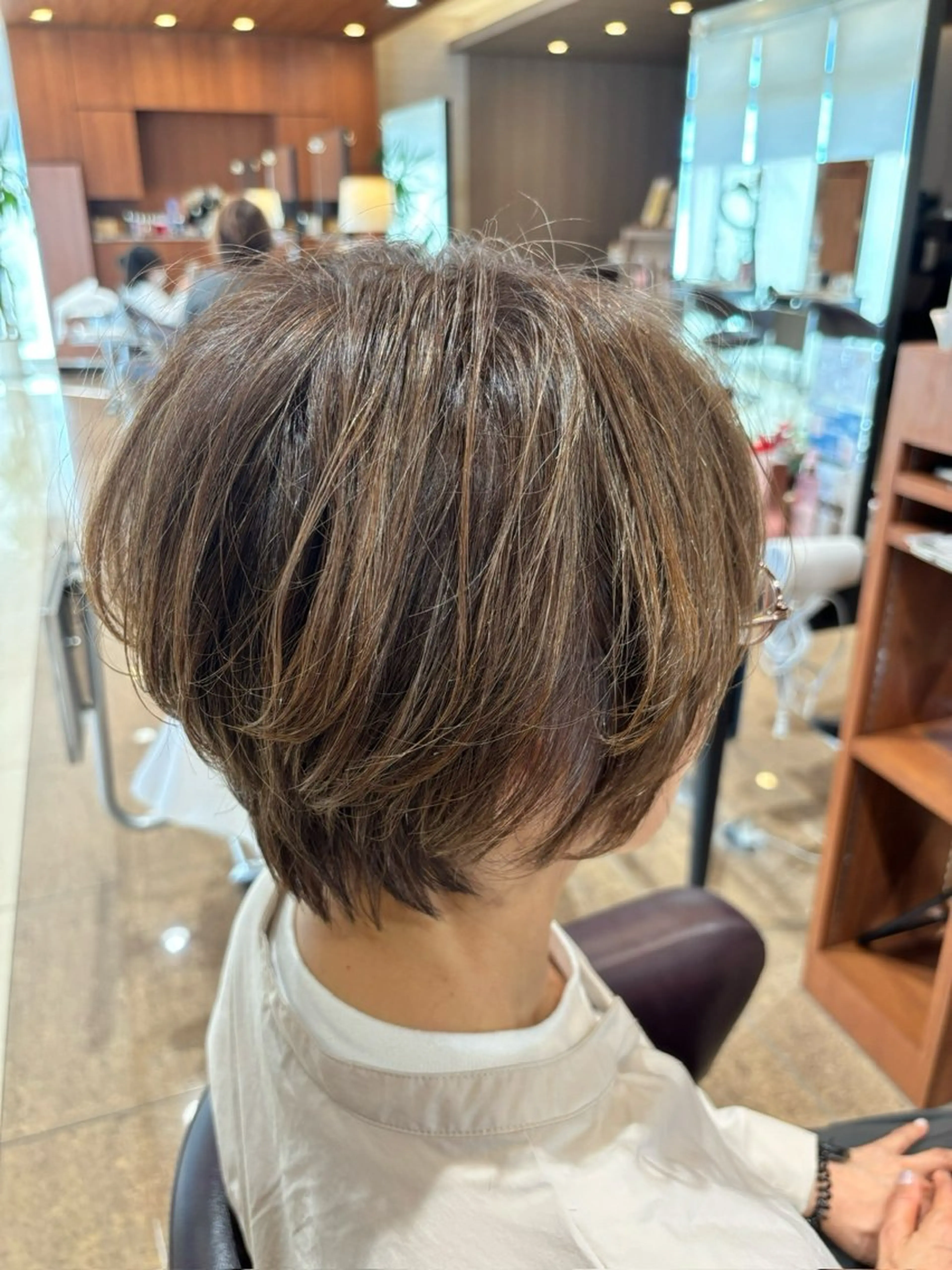 ショート カラー ショートボブ アッシュ ボブ ショートヘア GRANDEUR natsukiのヘアスタイル