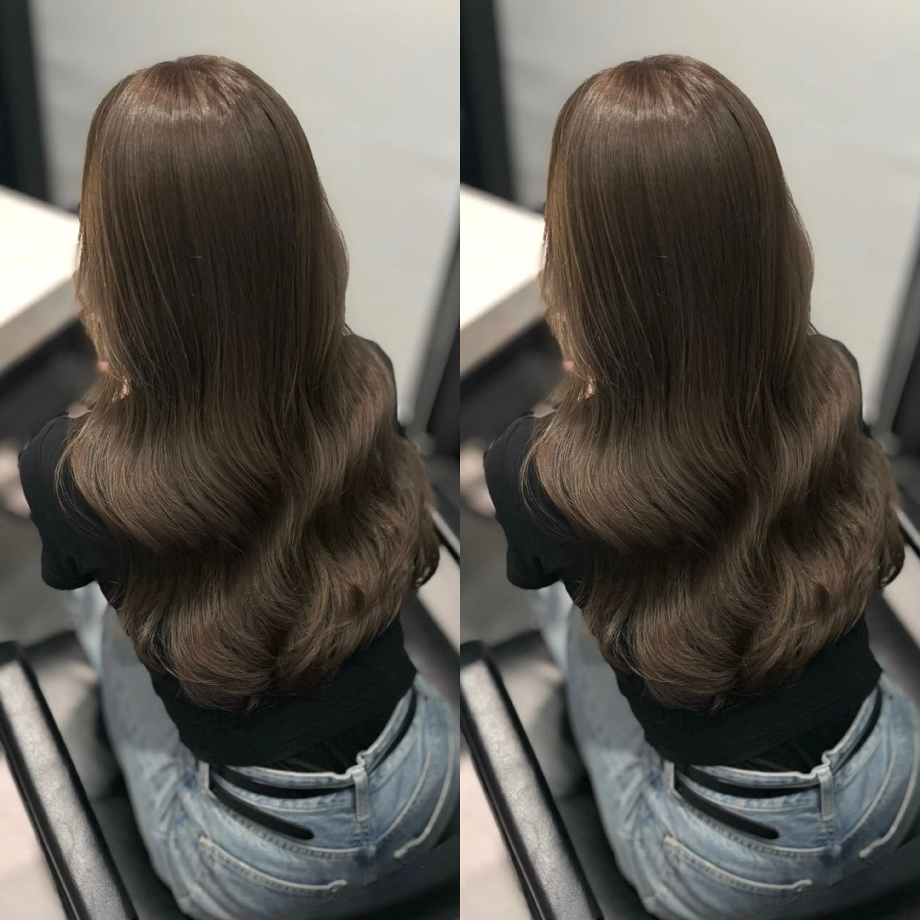 ロング カット ヘアカラー 🌟透明感カラー 🌟松岡勇輝のヘアスタイル