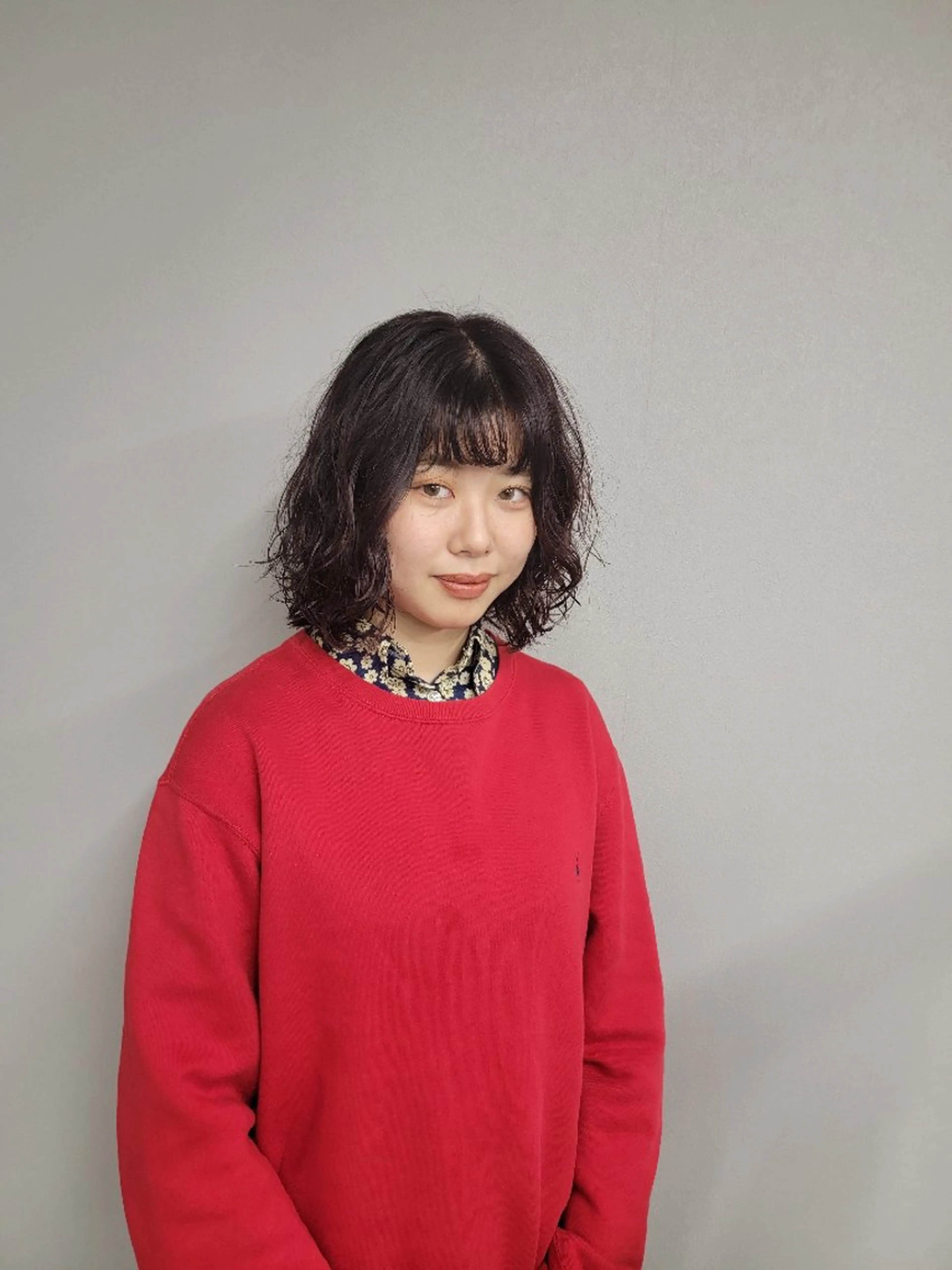 パーマ ミディアム OMA　 カタギシのヘアスタイル