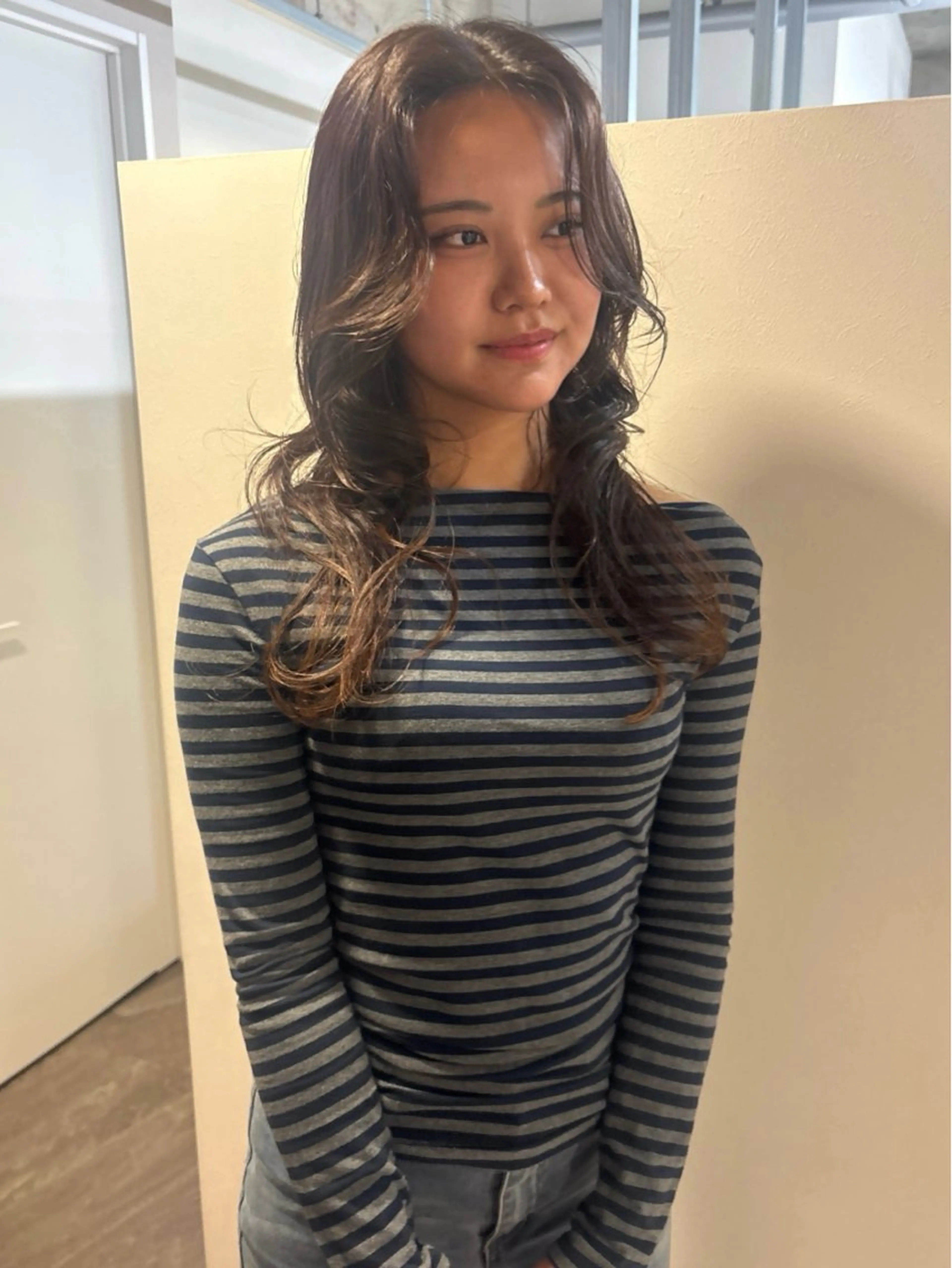 ロング カット abe yuikaのヘアスタイル