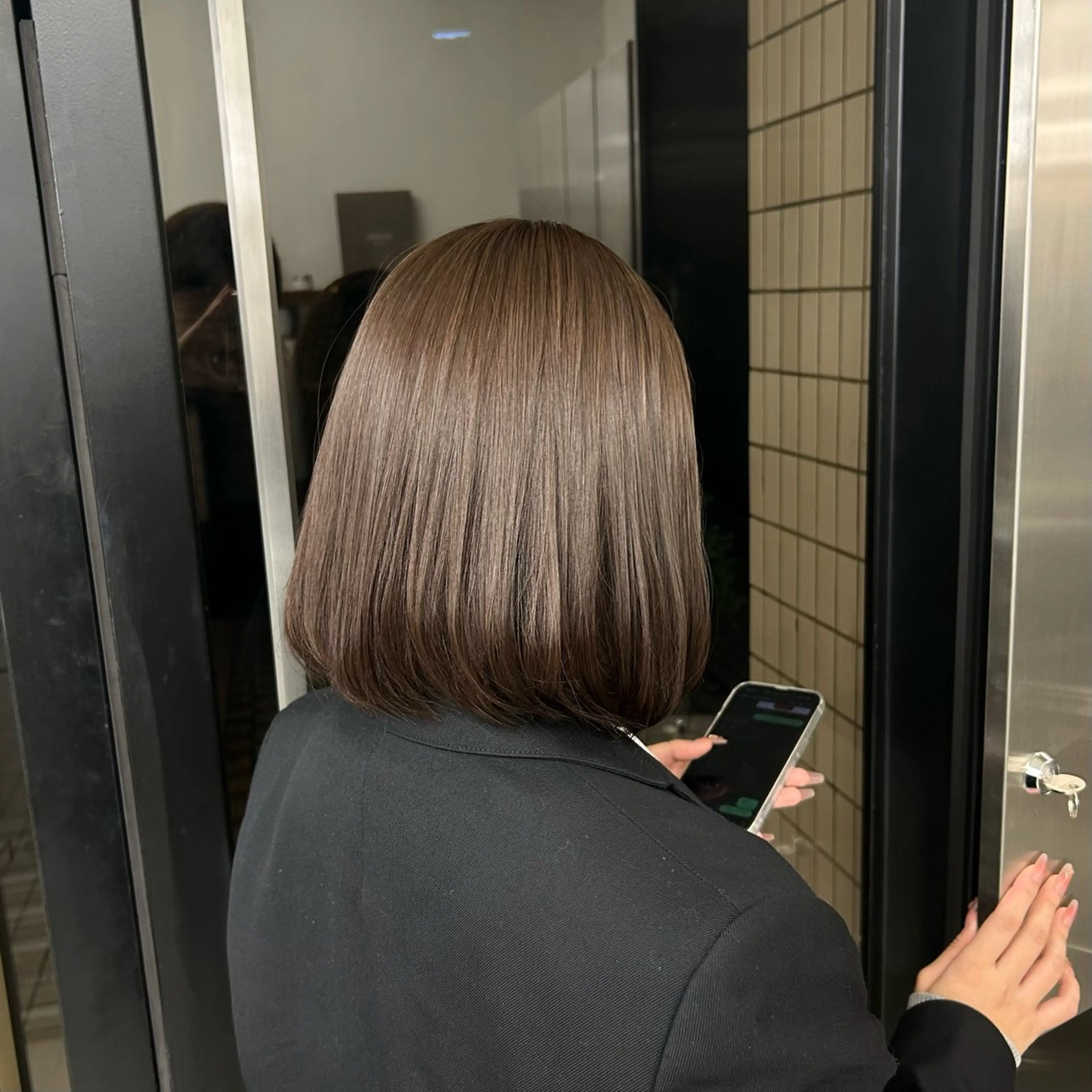 カラー ヘアカラー リタッチ レディース パーマ/ 育斗のヘアスタイル