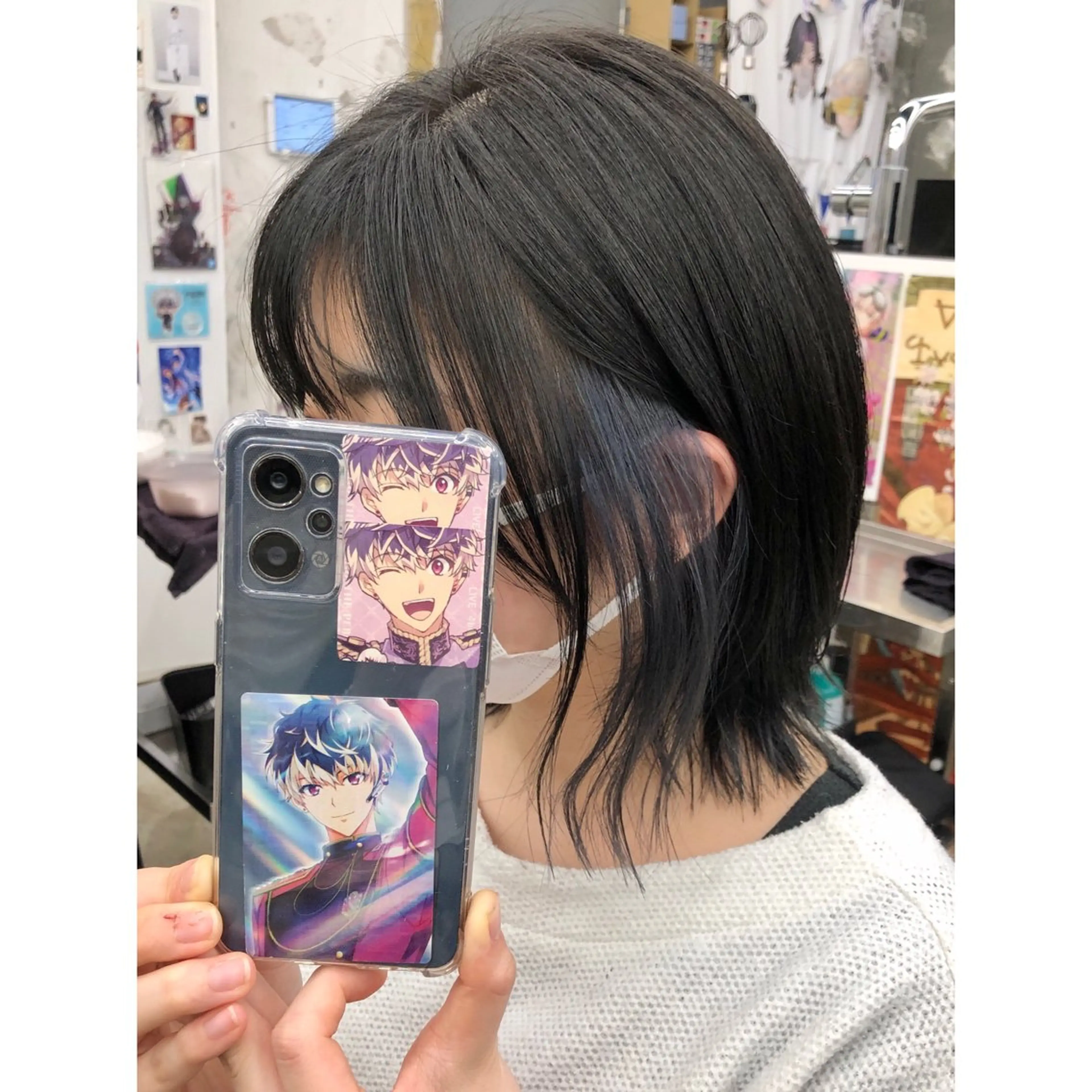 ミディアム カラー ブリーチ イヤリングカラー インナーカラー 推しカラー✨ オタク美容師ユウカのヘアスタイル