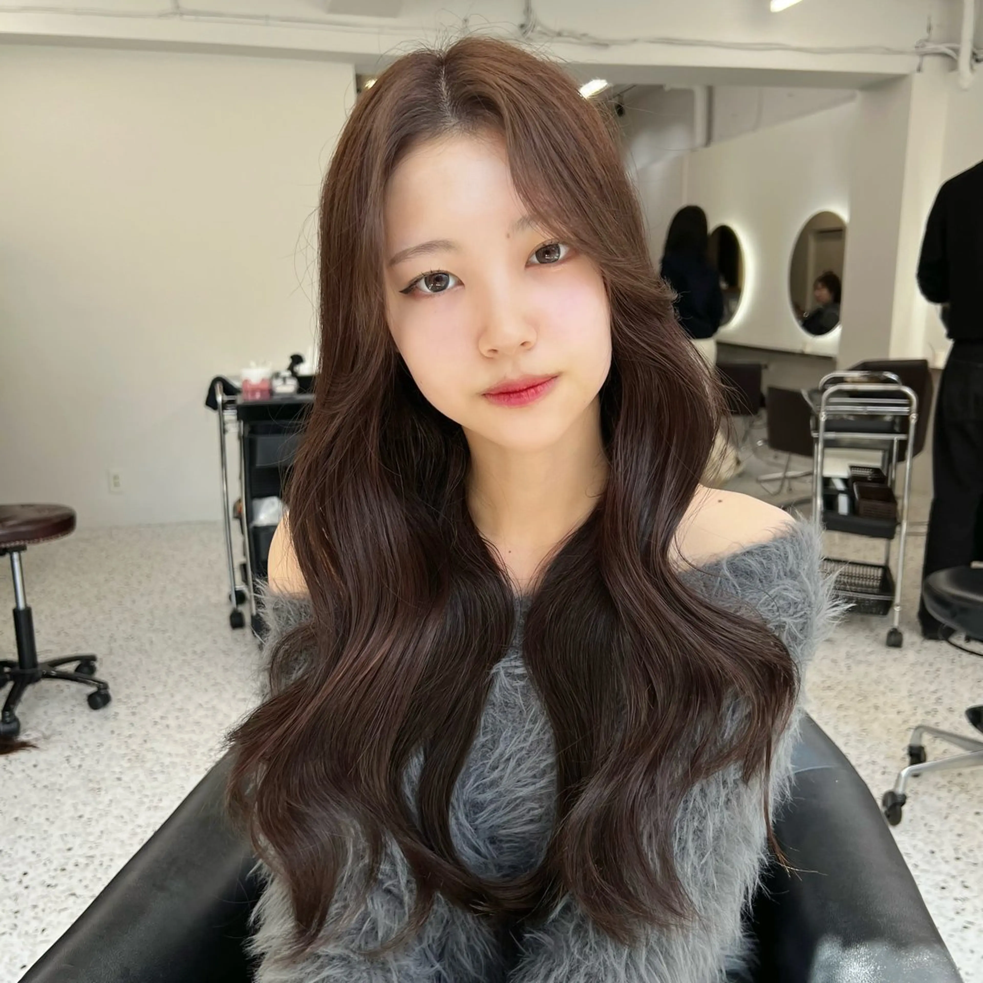 ロング カラー ベージュカラー ブラウンカラー ブラウンベージュ 透明感カラー 韓国ヘア/透明感 カラー🤍yukaのヘアスタイル