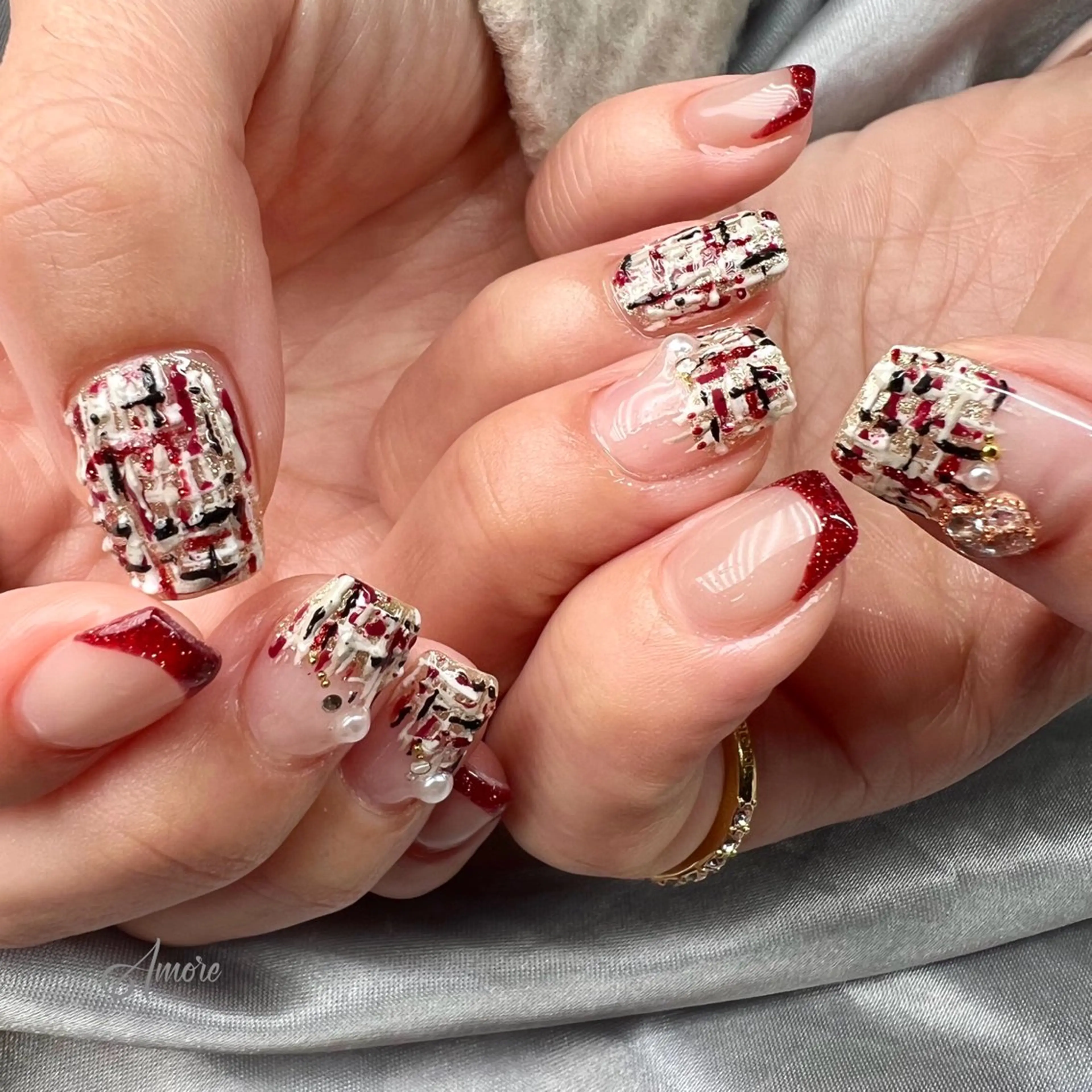 ネイル ジェルネイル 韓国ネイル パラジェル You kyehwaのネイルデザイン