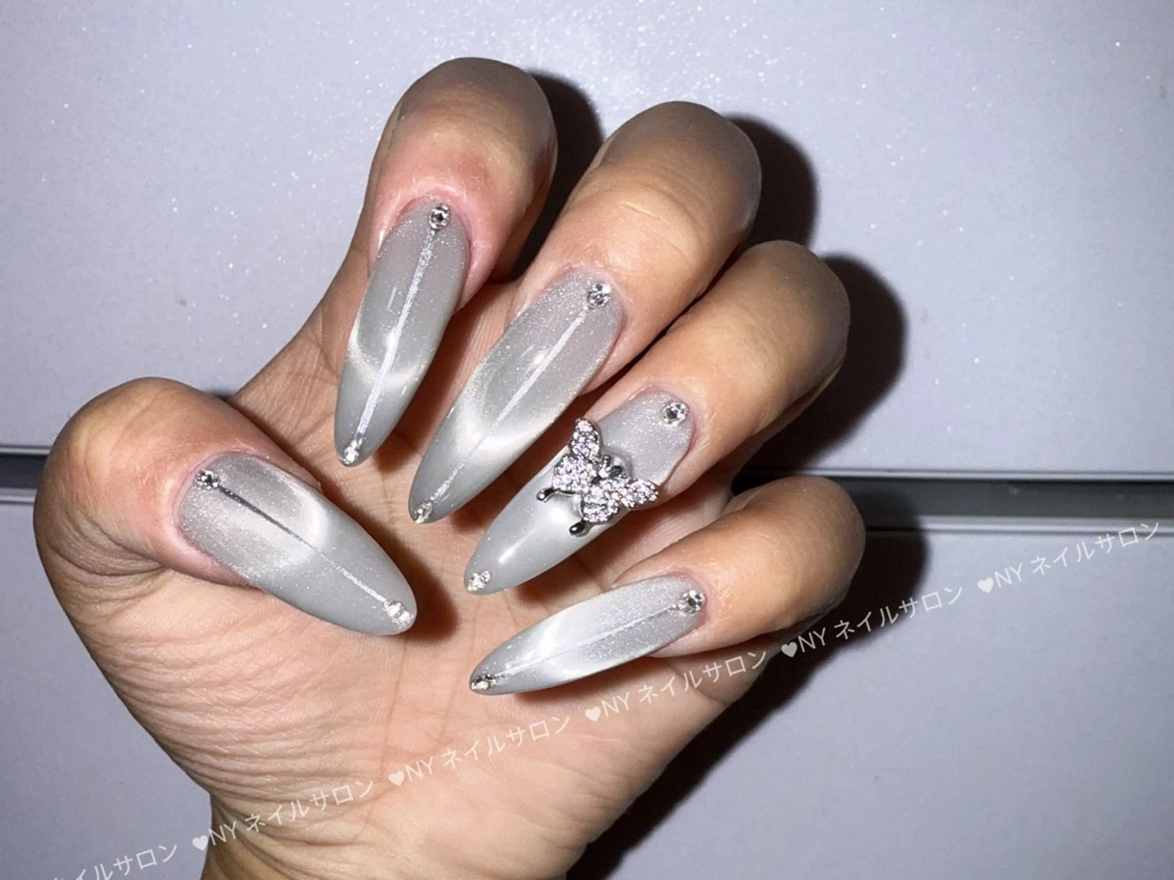 ネイル 長さ出し フットネイル フレンチネイル ジェルネイル ガーリー ハンドネイル NYネイルサロン 千葉中央店のネイルデザイン