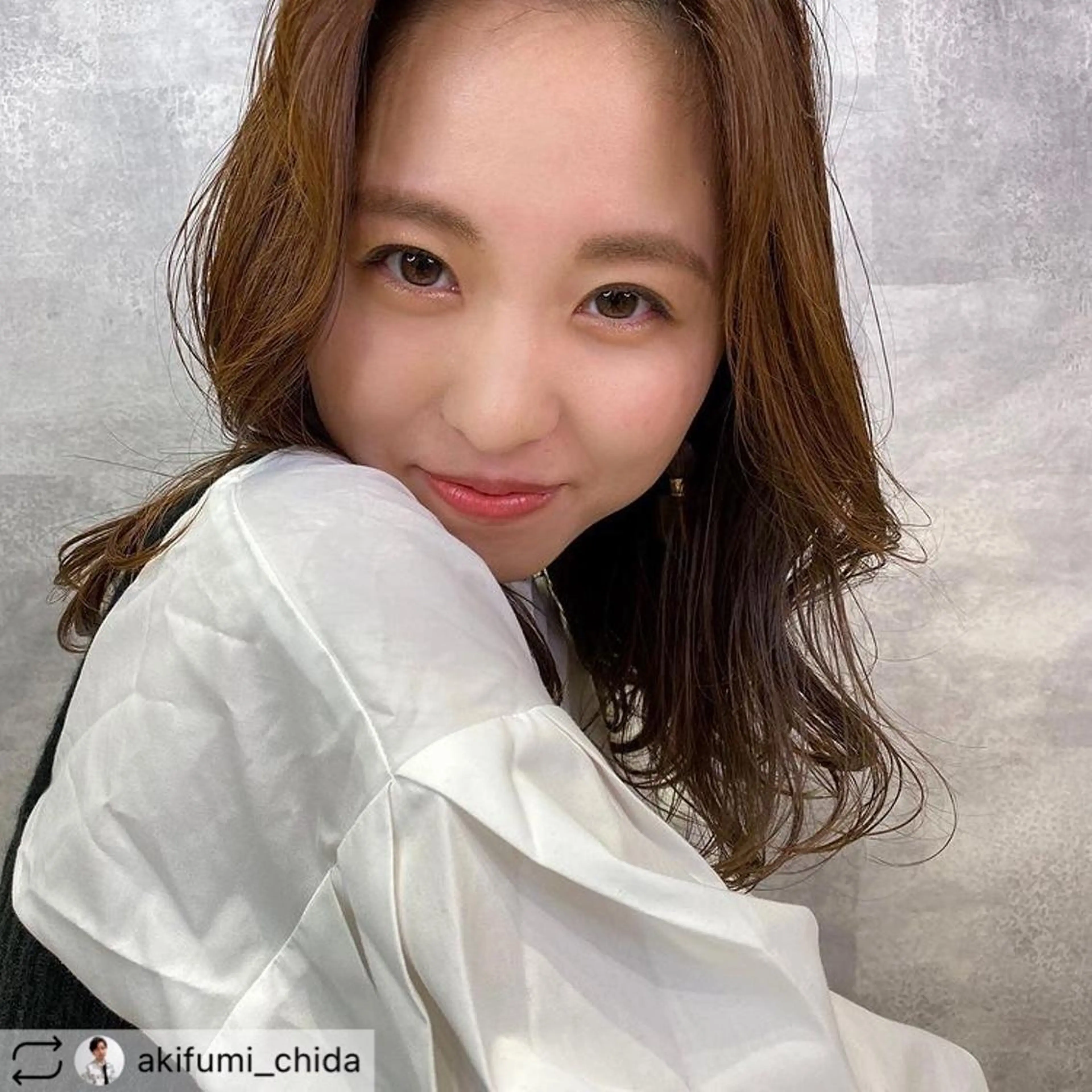 ミディアム チダアキフミ Ash大森のヘアスタイル