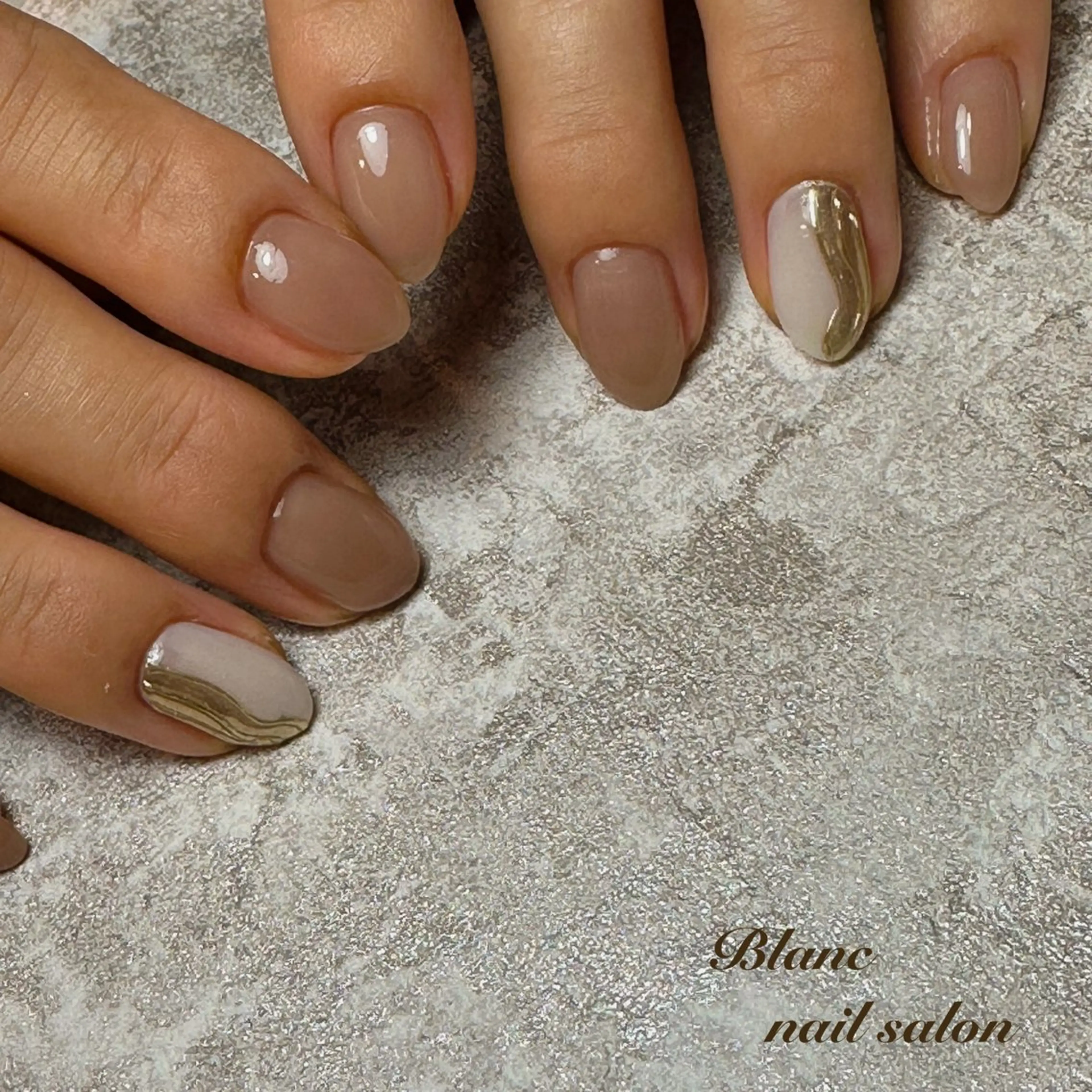 ショート Blanc ブランのネイルデザイン