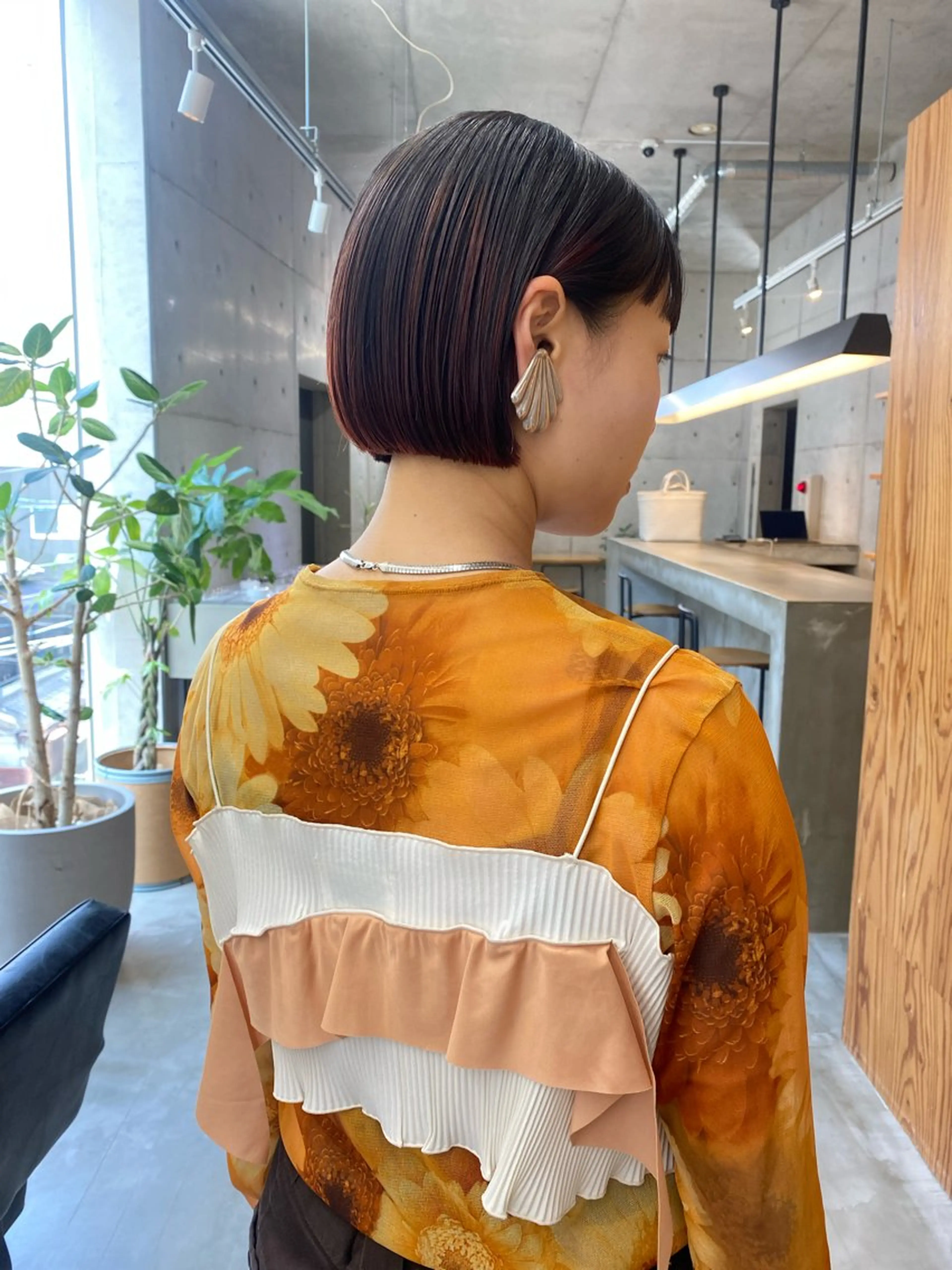 ショート カラー ヘアアレンジ ボブ son hair HIROEのヘアスタイル