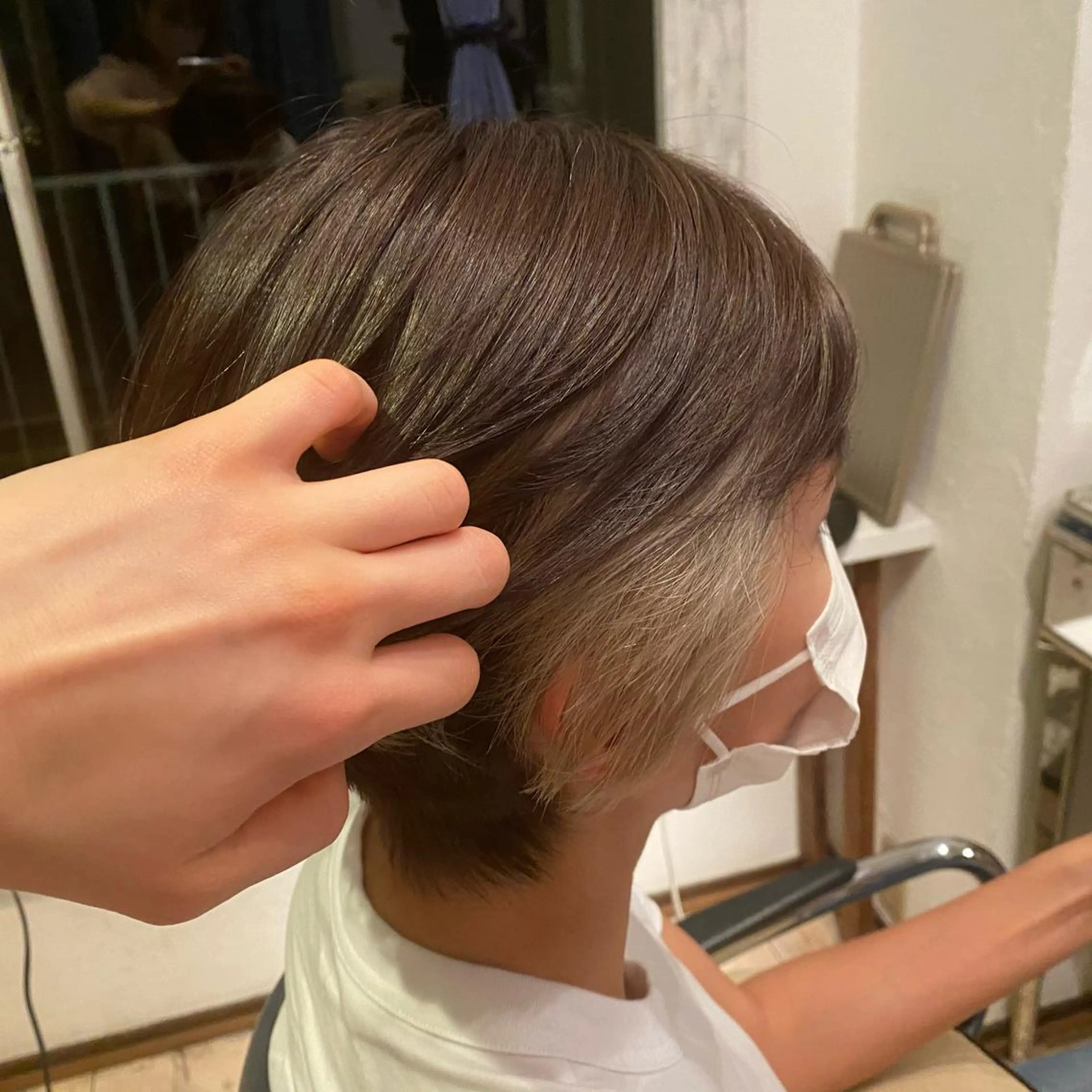 ショート カラー ヘアアレンジ ヘアカラー 💖原宿APREA 💖yuka💖のヘアスタイル