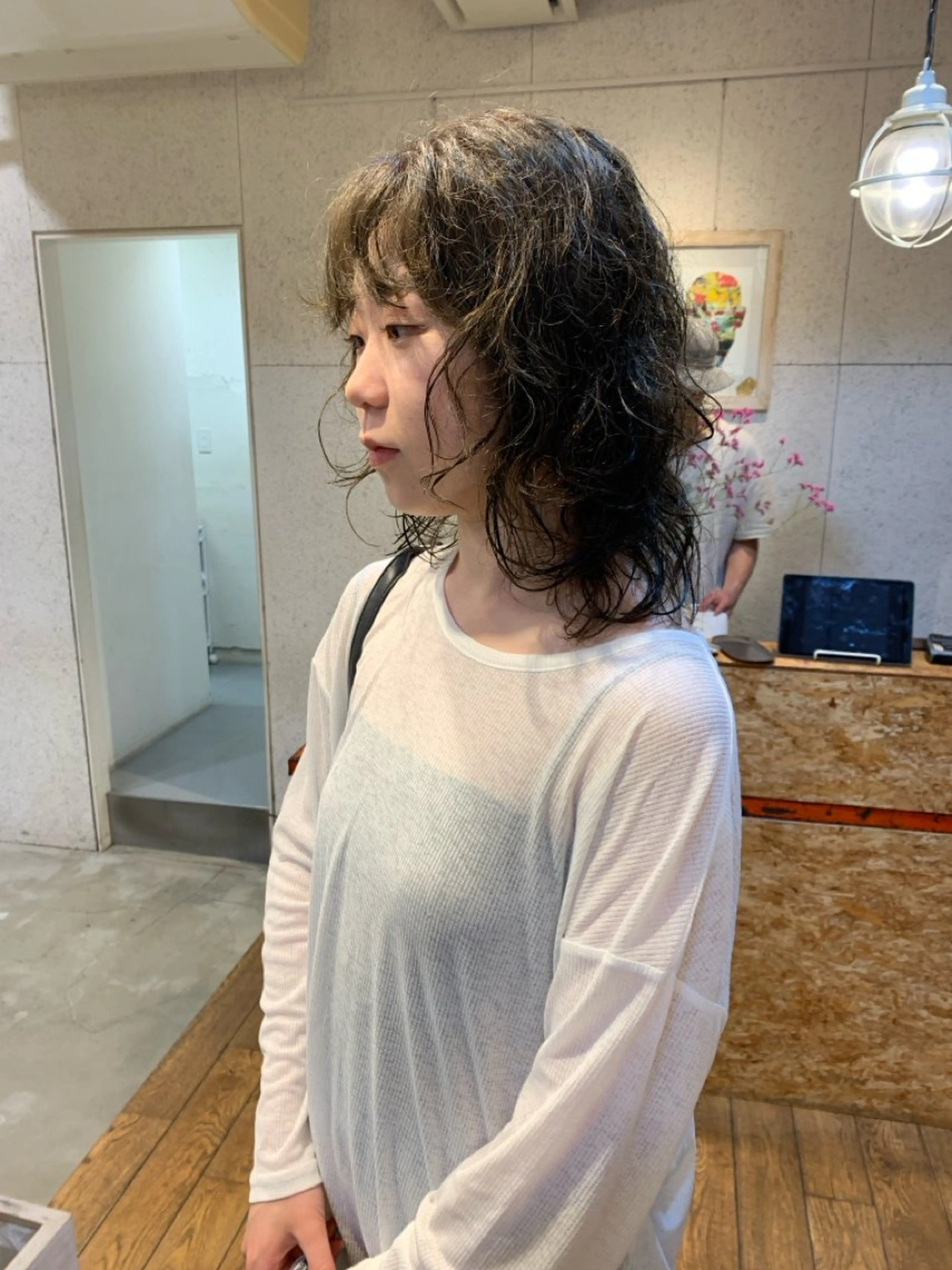 ミディアム カラー パーマ 【takk】 ナカヤママサヨシのヘアスタイル