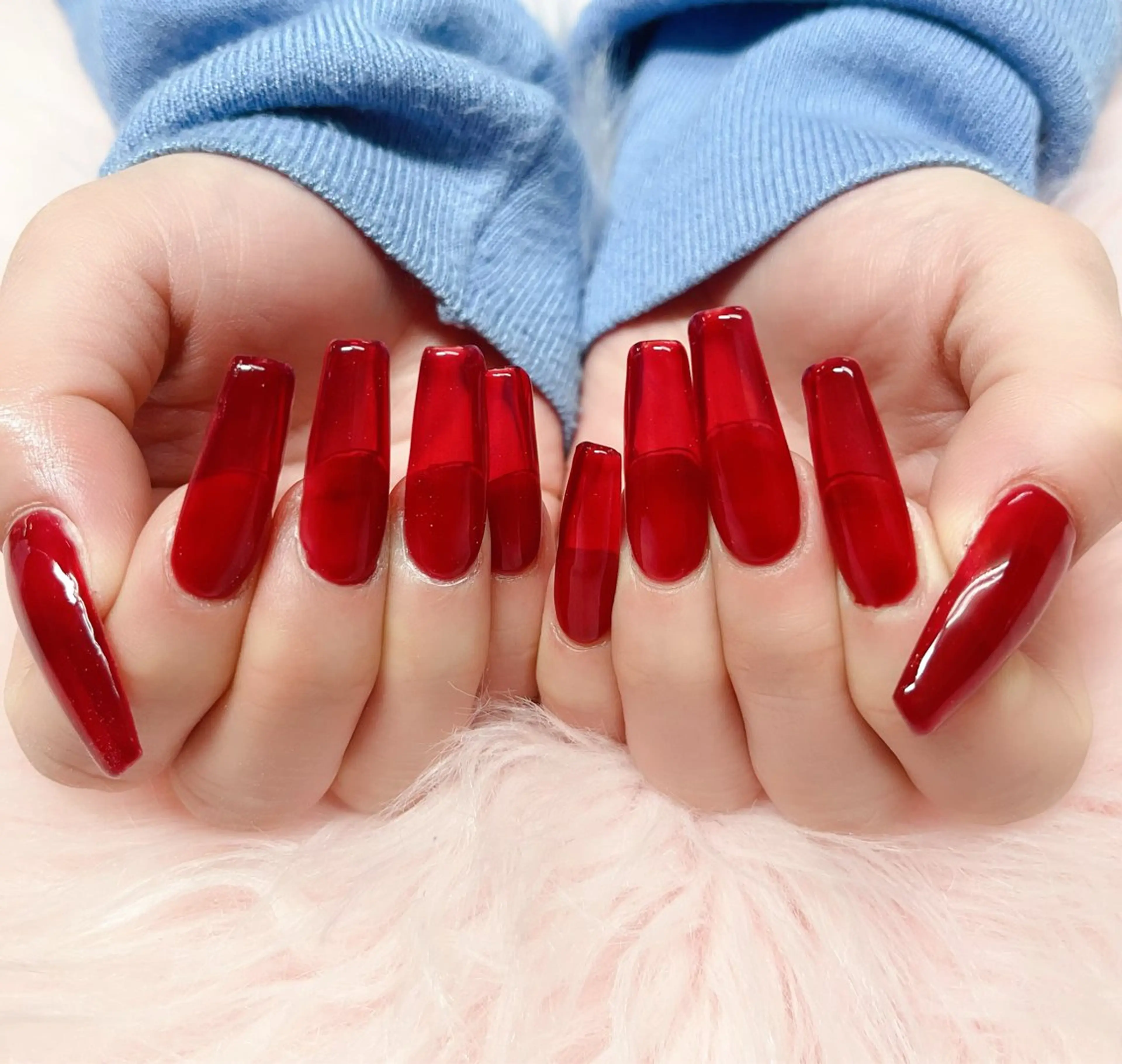 ネイル ハンドネイル MoonNail ユリ🌸のネイルデザイン